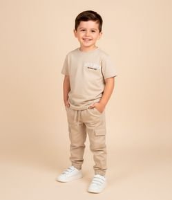 Camiseta Infantil Tigrinho com Prancha - Tam 1 a 6