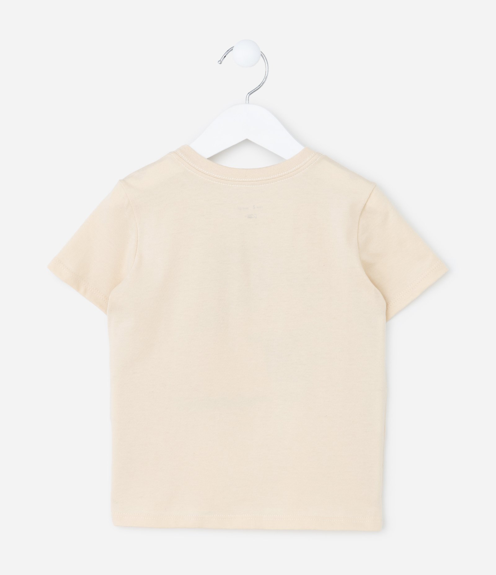 Camisa Infantil com Estampa de Halloween Capi Fantasma - Tam 1 a 6 Anos Bege 3