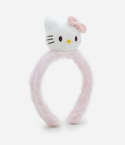 Tiara com Pelinhos e Carinha da Hello Kitty