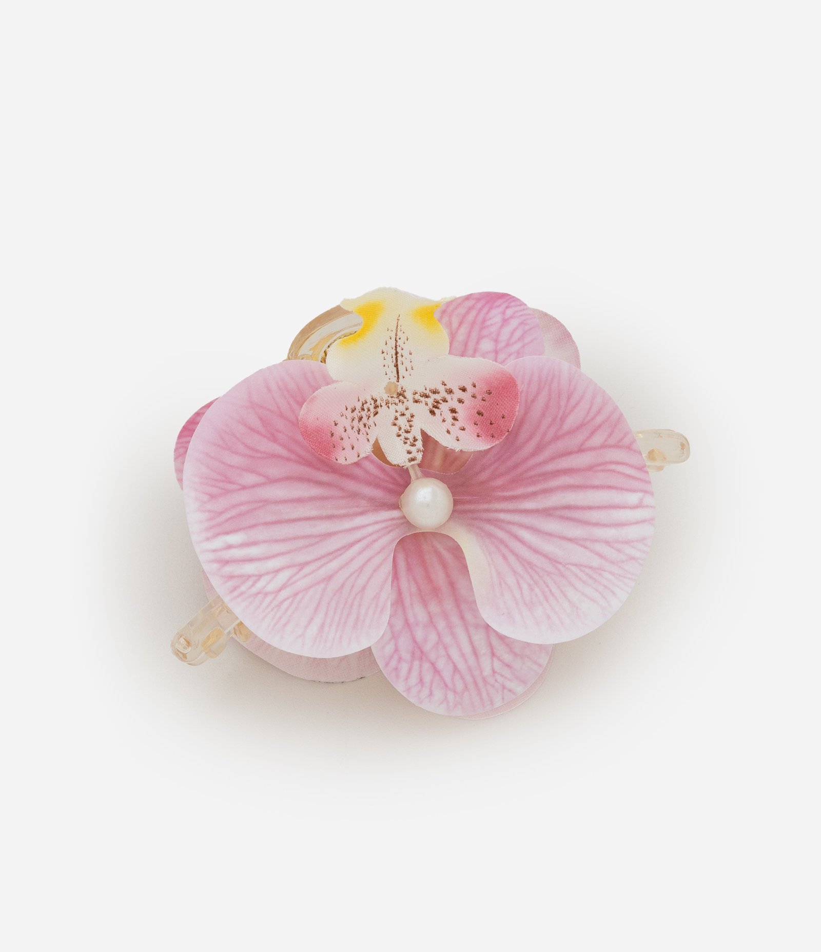 Piranha de Cabelo em Forma de Flor Orquídea Rosa 1