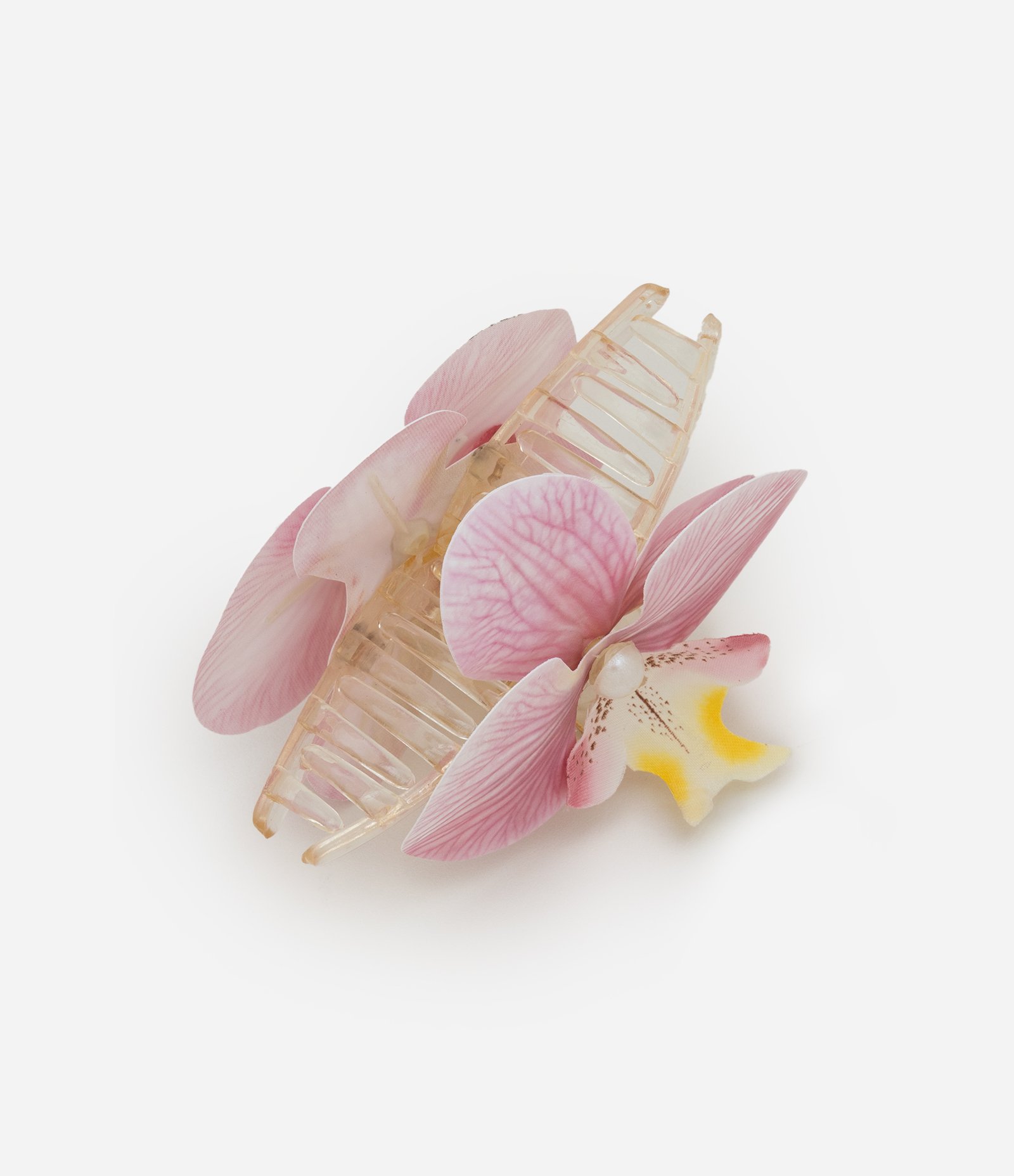 Piranha de Cabelo em Forma de Flor Orquídea Rosa 2