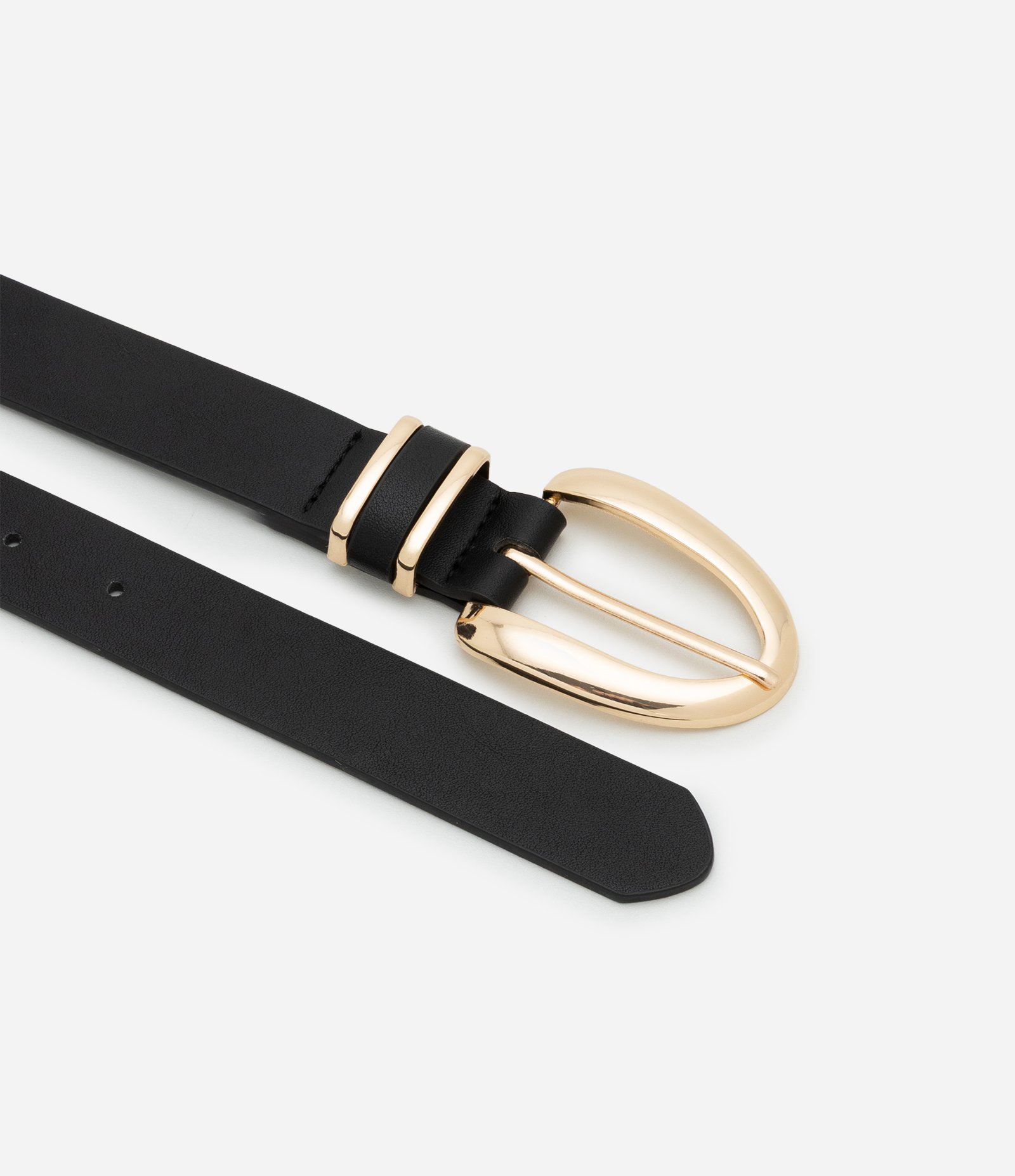 Cinto Médio em PU com Fivela Oval Curve & Plus Size Preto 3