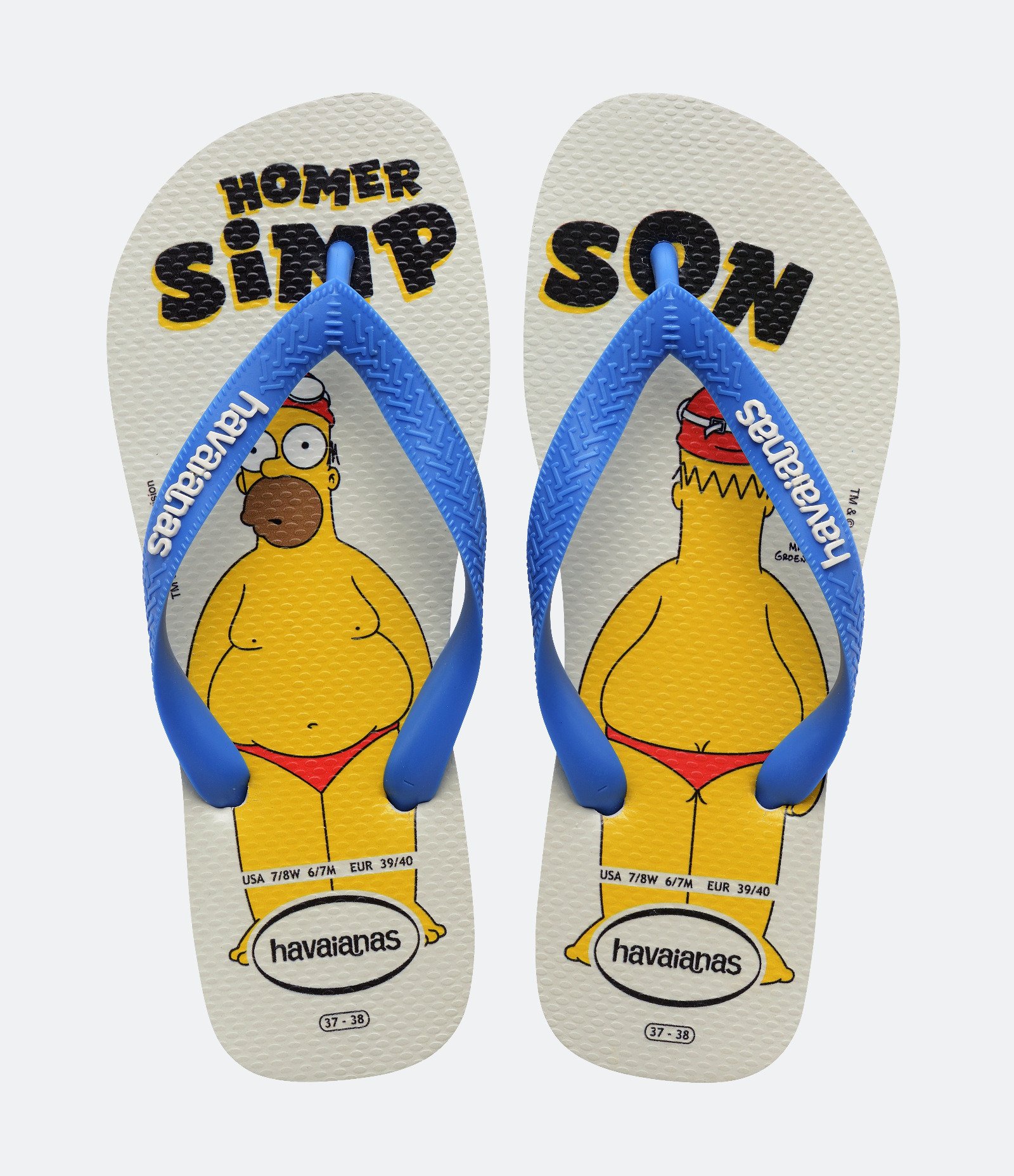 Chinelo com Estampa Homer Simpsons Havaianas Branco 1