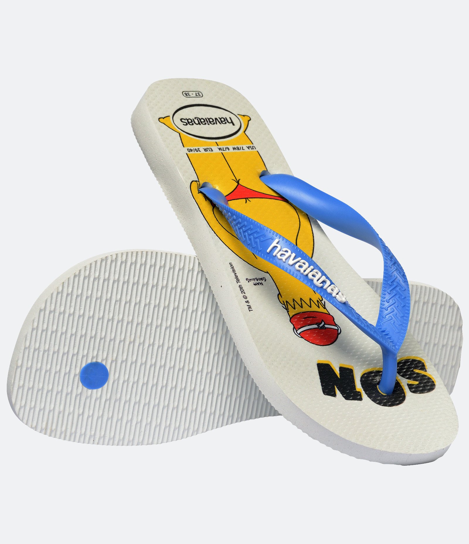 Chinelo com Estampa Homer Simpsons Havaianas Branco 4