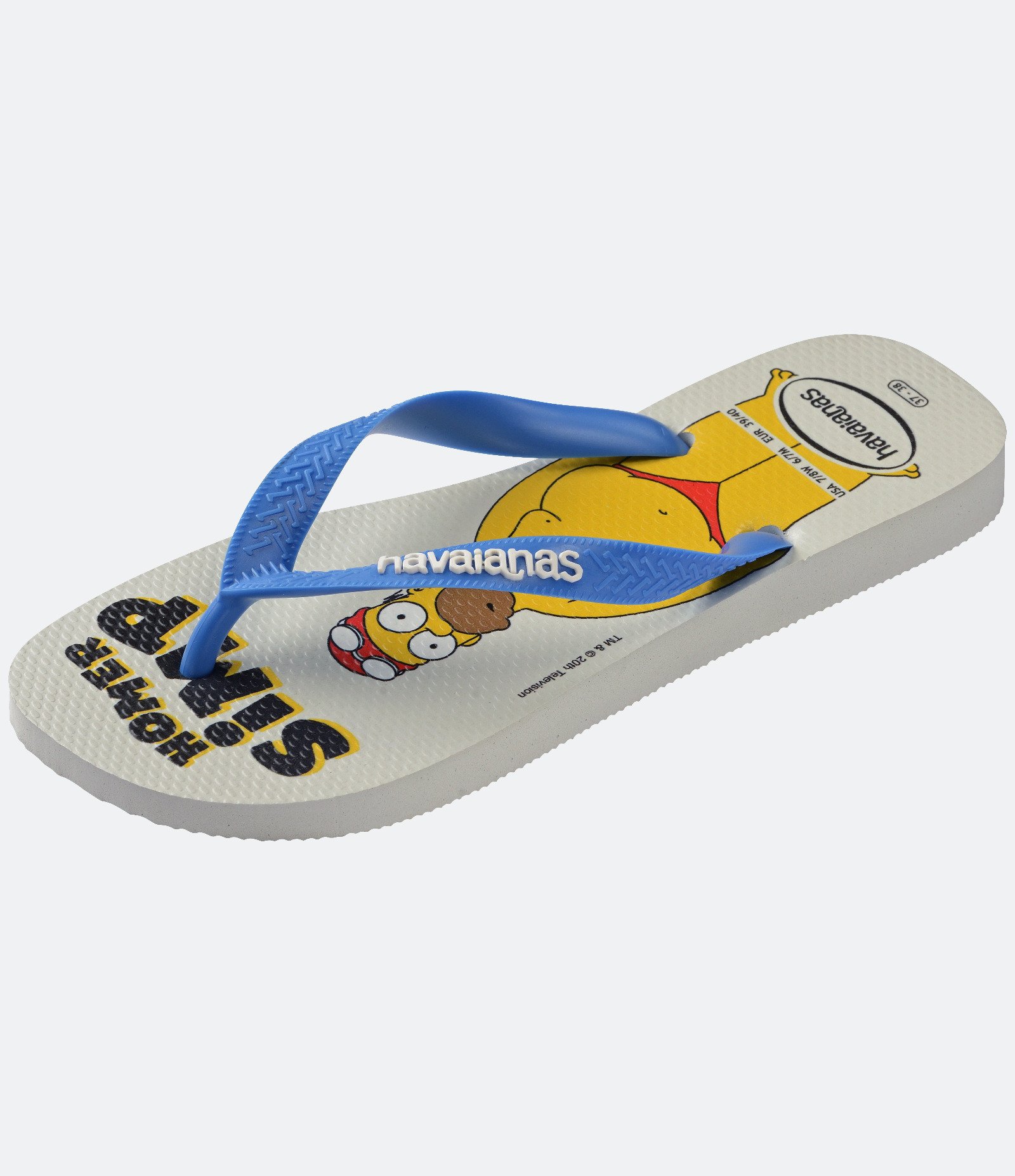 Chinelo com Estampa Homer Simpsons Havaianas Branco 6