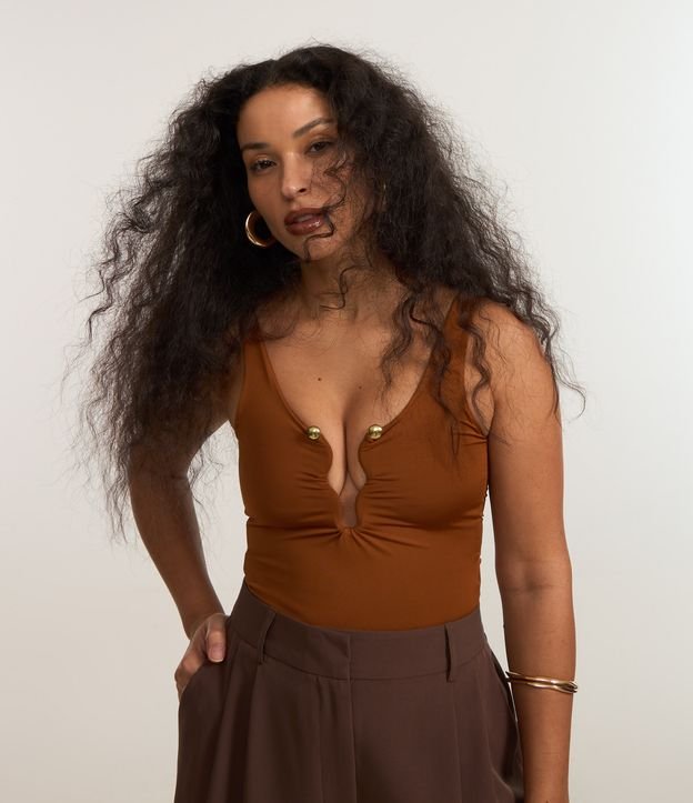 Cor: Marrom Caramelo | Tamanho: P