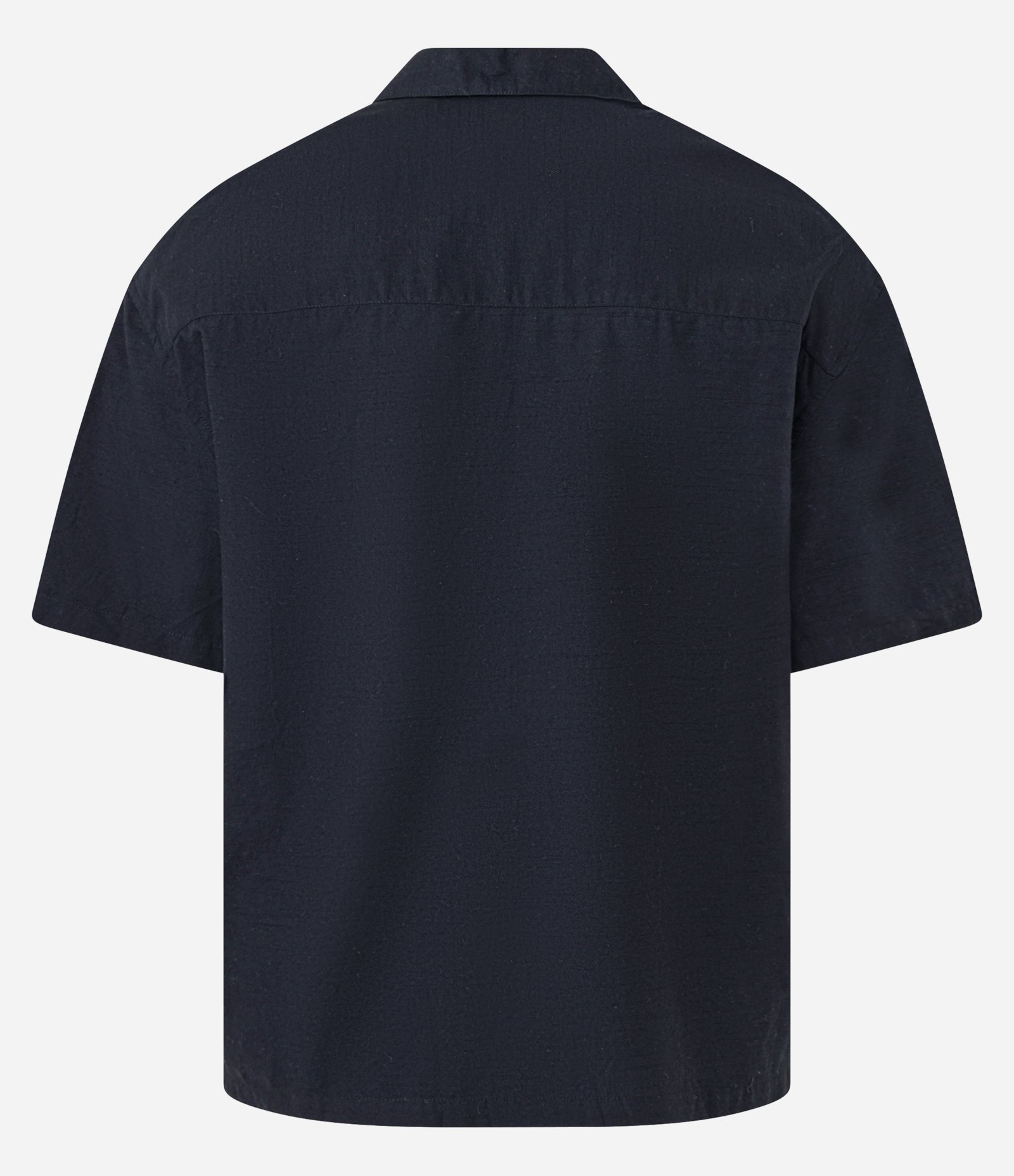 Camisa Boxy em Algodão Texturizado Preto 5