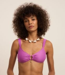 Biquíni Top em Microfibra com Amarração Frontal e Estrelinha