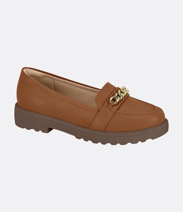 Sapato Mocassim com Detalhe Trançado