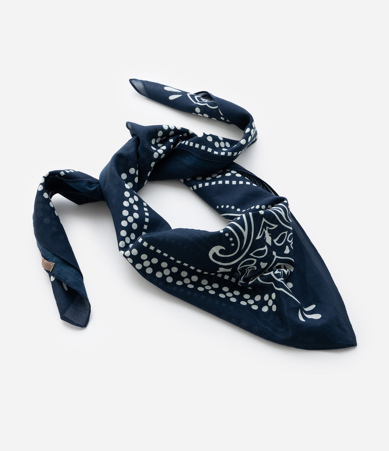 Lenço Flanela com Estampa Paisley Curve & Plus Size Azul Marinho 1