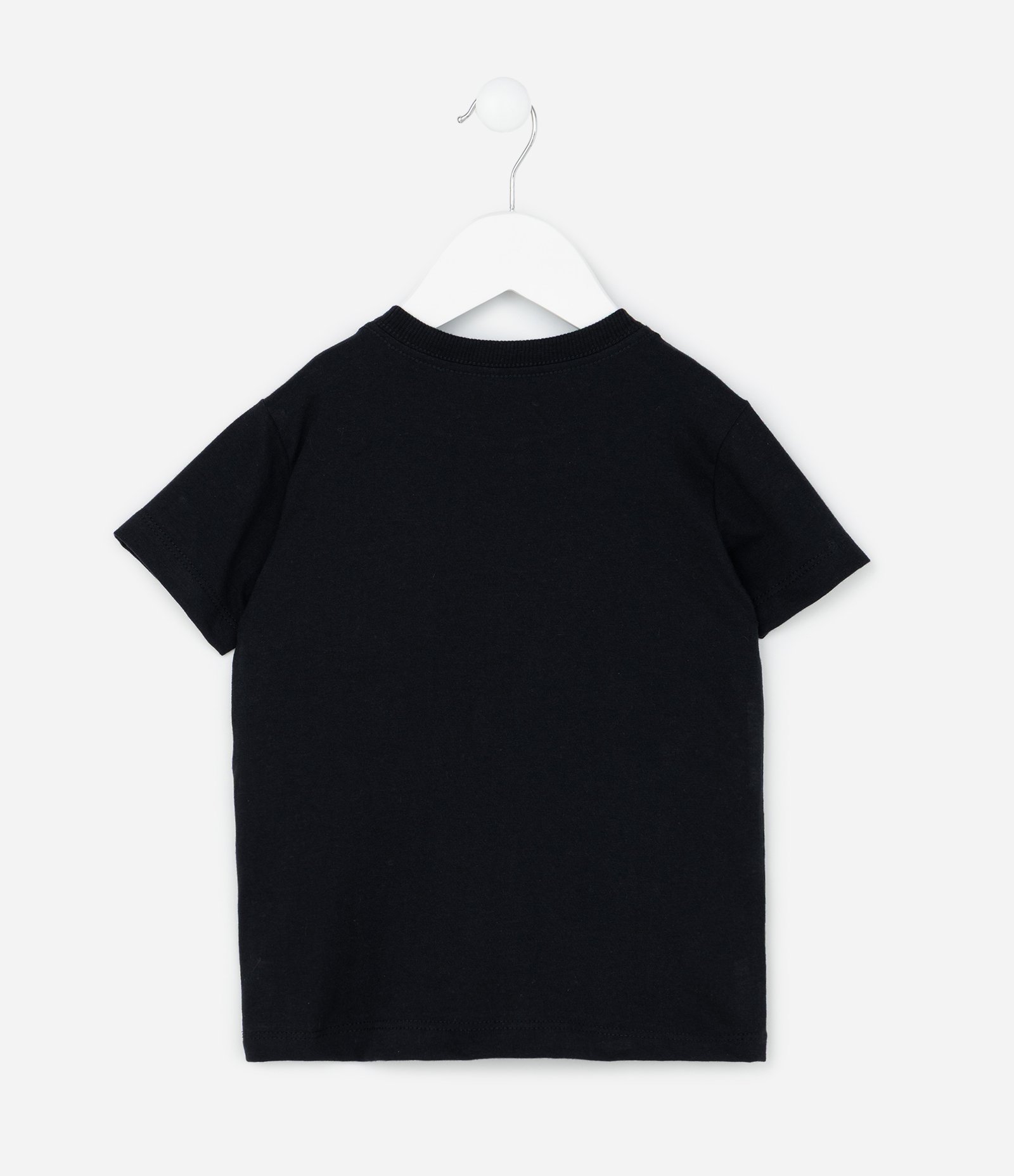 Camiseta Infantil com Estampa de Dino Esqueleto - Tam1 a 6 Anos Preto 3