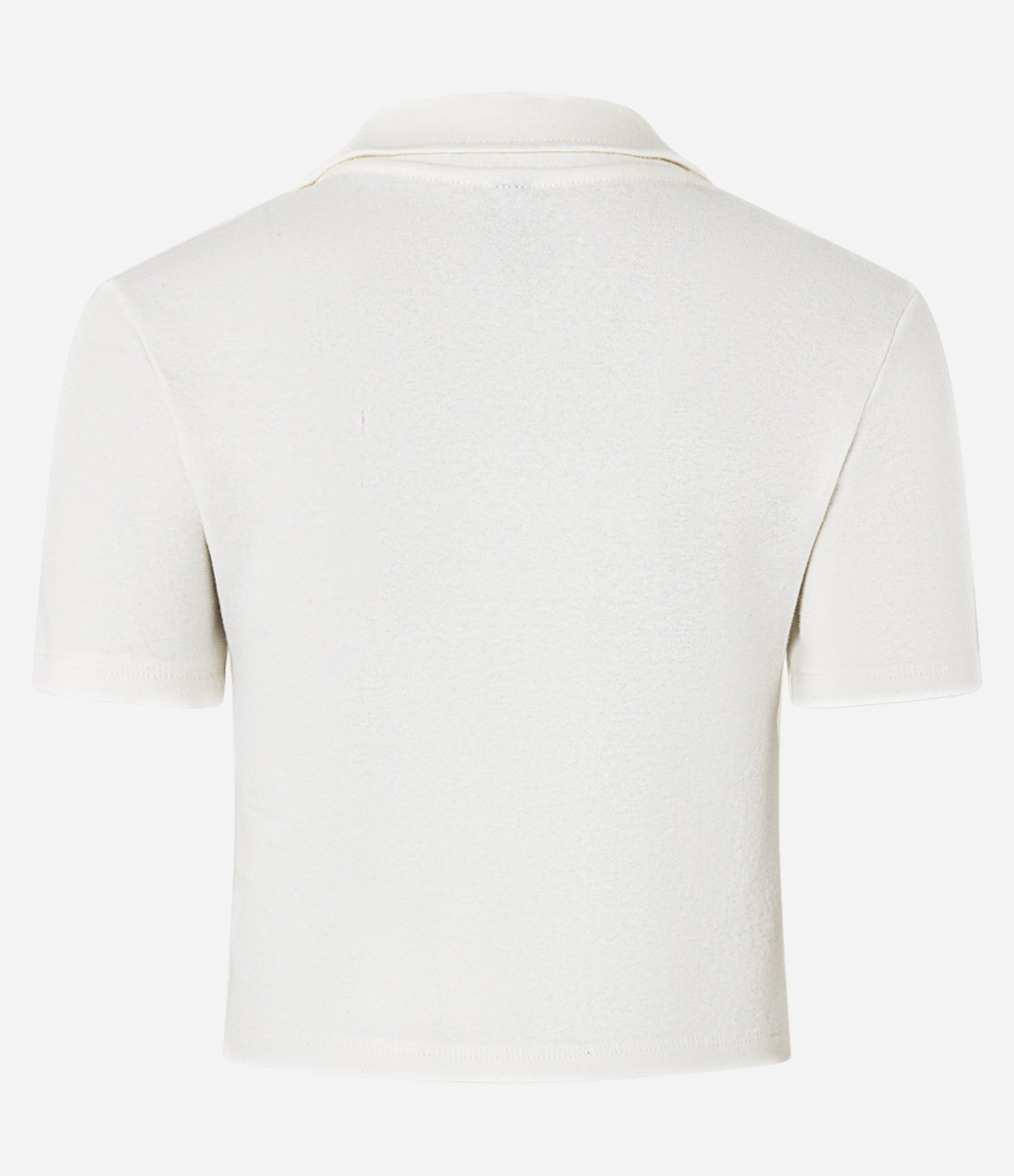 Blusa em Ribana com Gola Polo e Manga Curta Branco 6