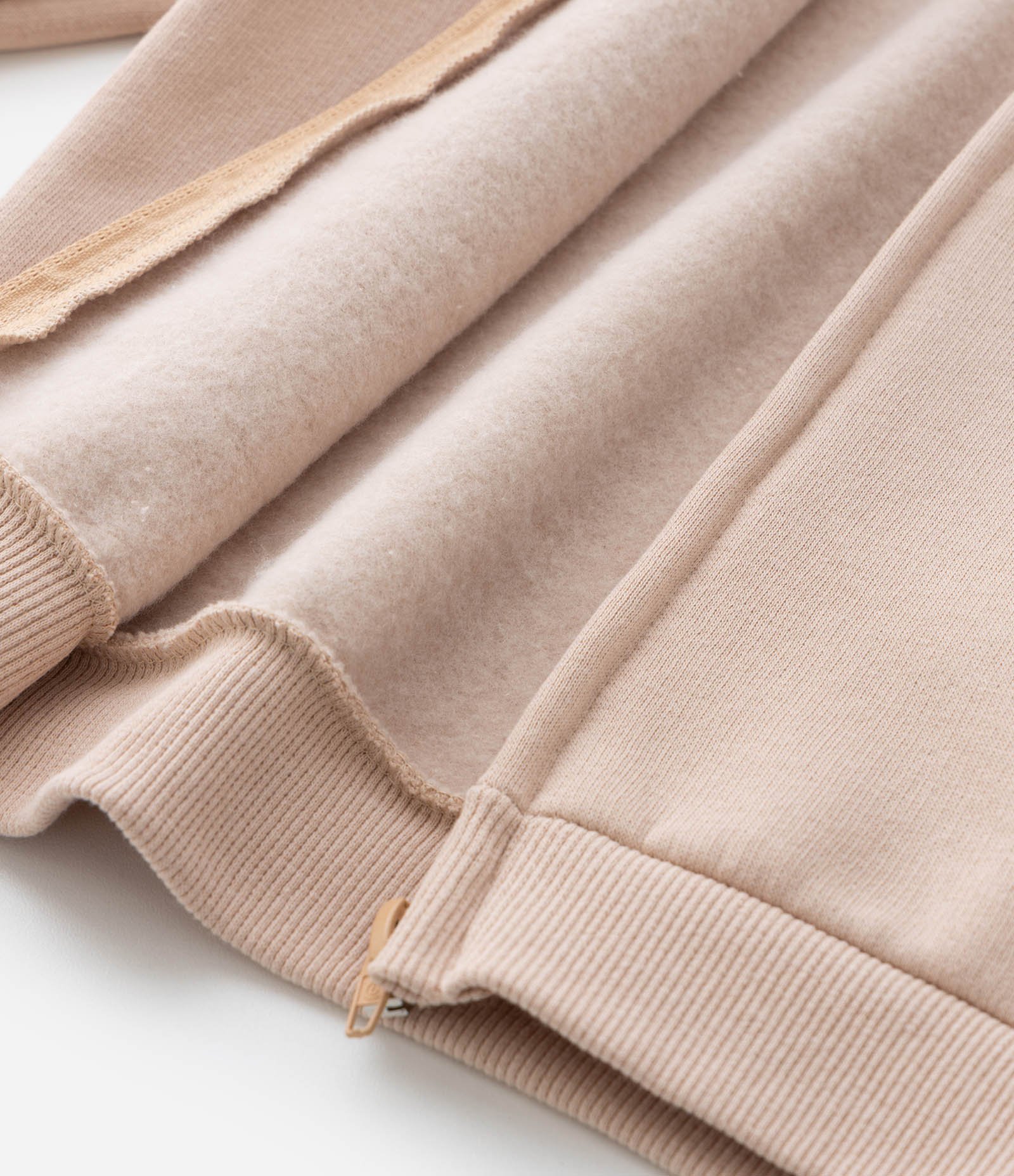 Jaqueta Infantil com Capuz e Bordado de Florzinha - 1 A 5 Anos Bege 5