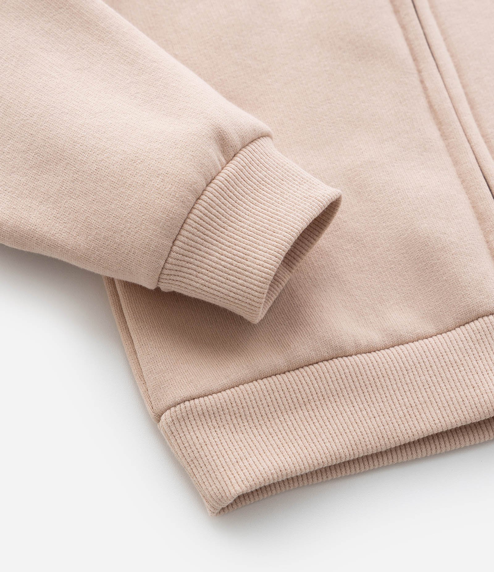 Jaqueta Infantil com Capuz e Bordado de Florzinha - 1 A 5 Anos Bege 7