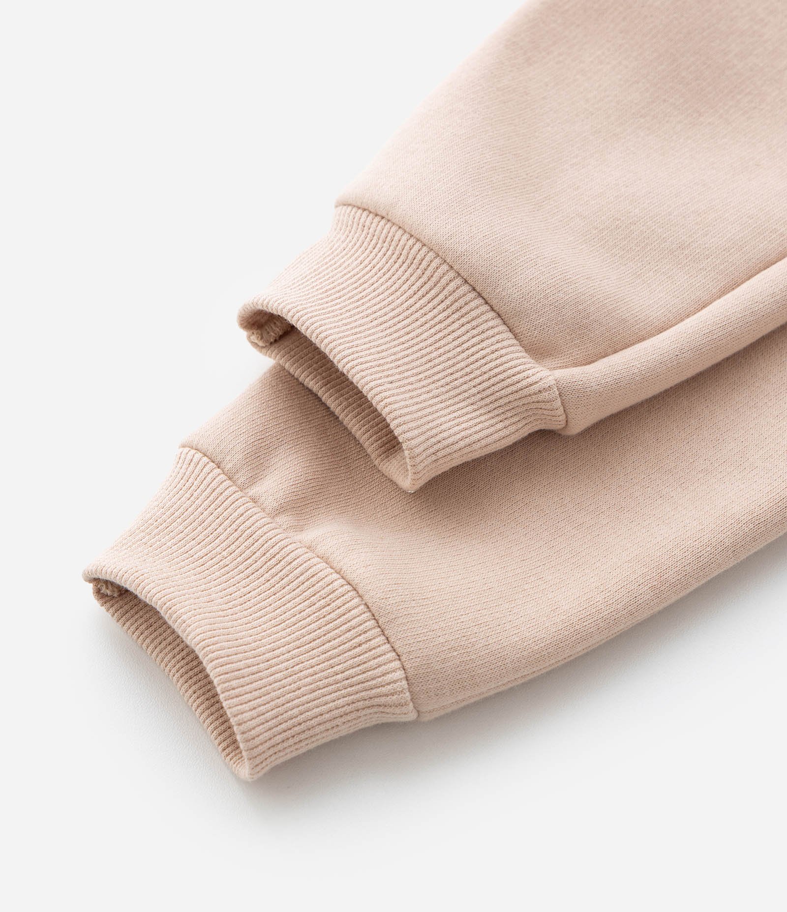 Calça Jogger Infantil em Moletom com Felpa e Bolsos - Tam -  1 A 5 Bege 5