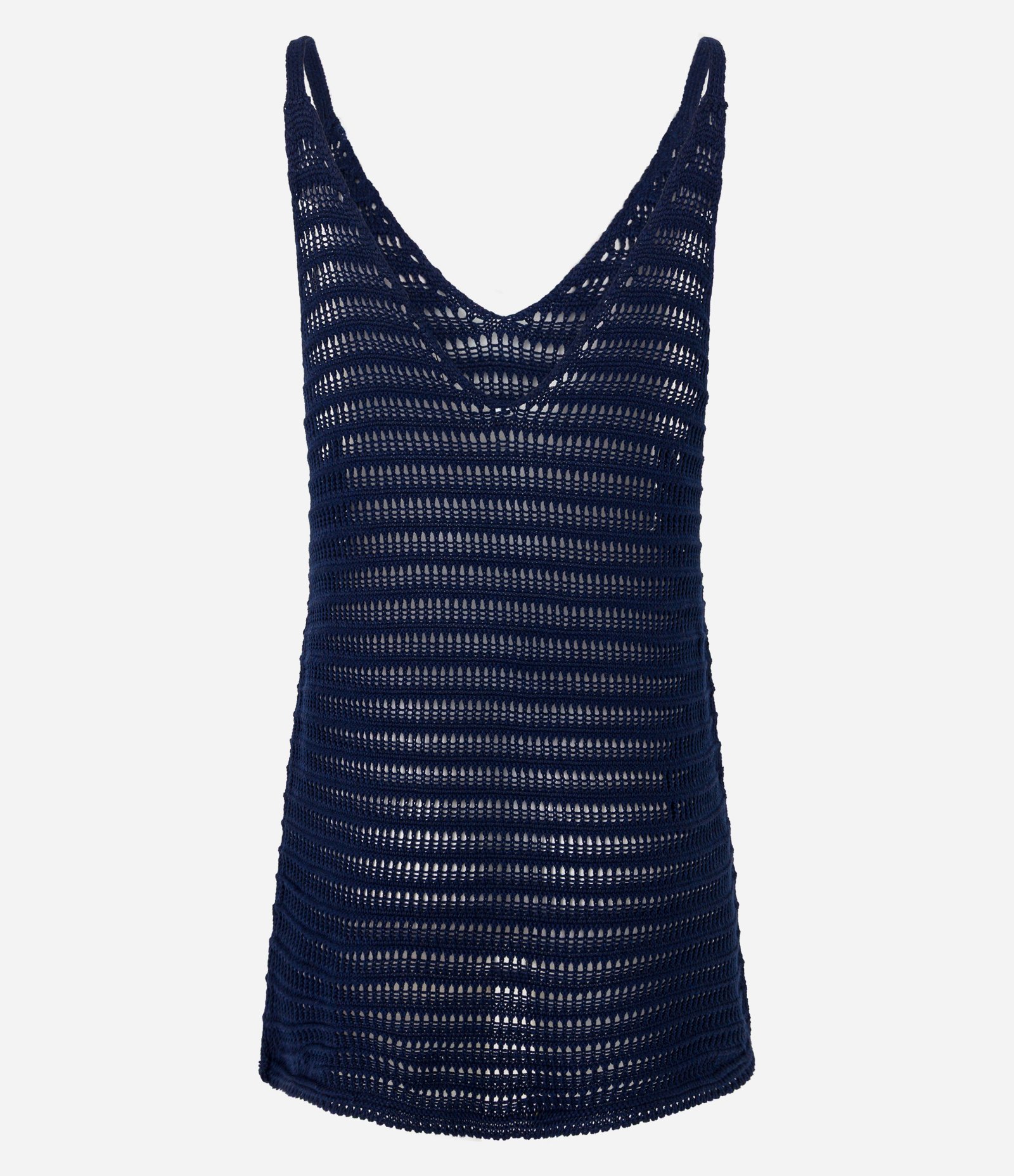 Saída de Praia Vestido em Crochê Azul 8