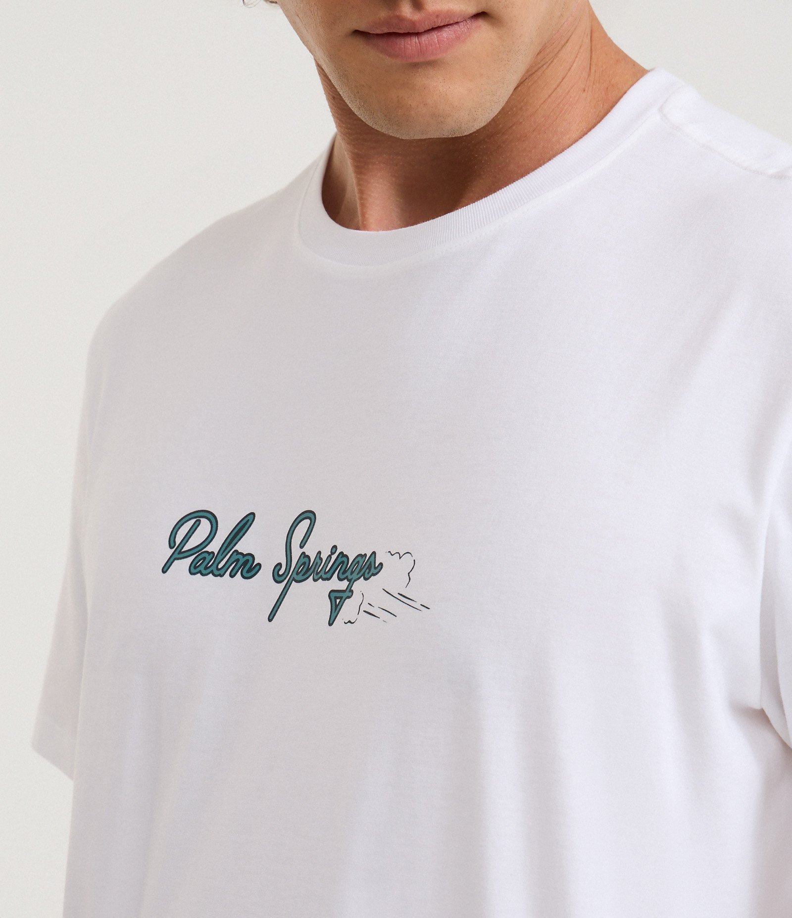 Camiseta Comfort em Algodão com Estampa Lettering Branco 4