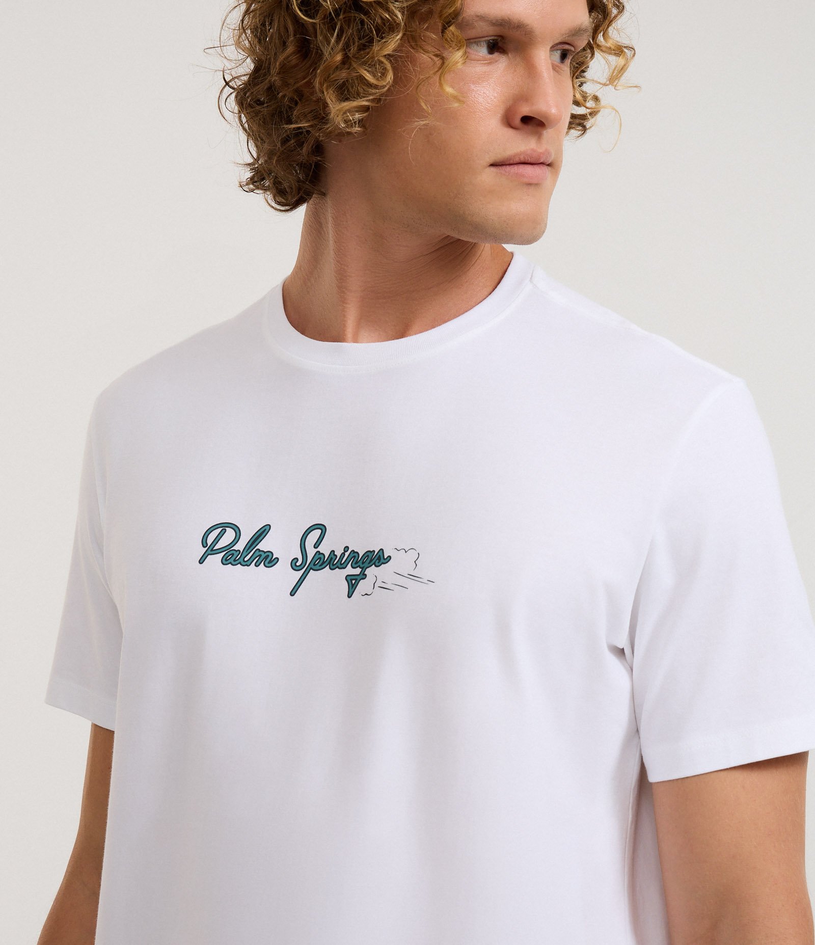 Camiseta Comfort em Algodão com Estampa Lettering Branco 5