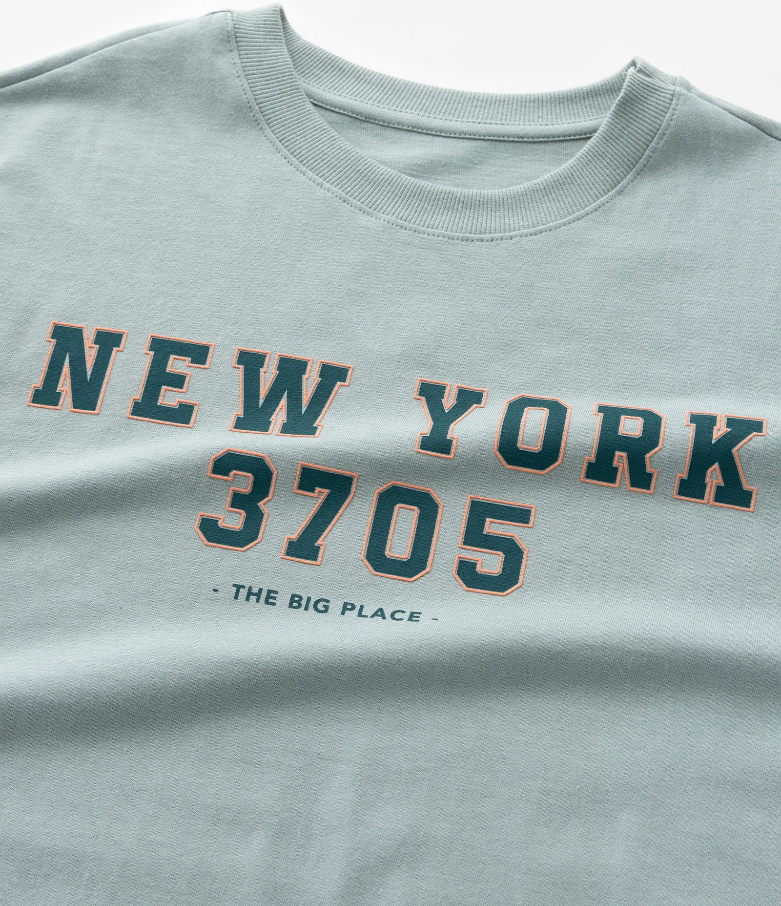 Camiseta Infantil com Estampa New York Frente e Costas - Tam 5 a 14 anos Verde 4