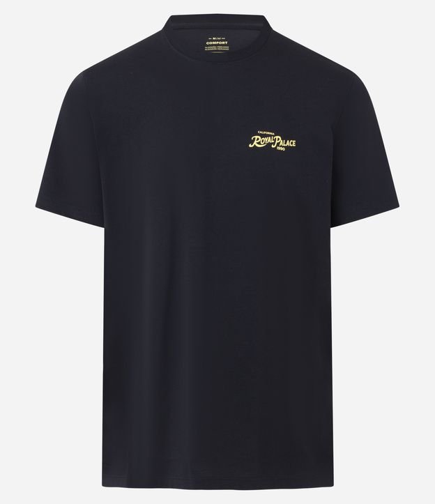 Camiseta Comfort em Algodão com Estampa de Folhagem Royal Palace