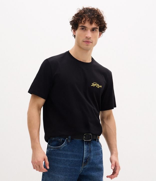 Camiseta Comfort em Algodão com Estampa de Folhagem Royal Palace