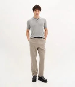 Calça em Viscose Alfaiatada com Cós Elástico