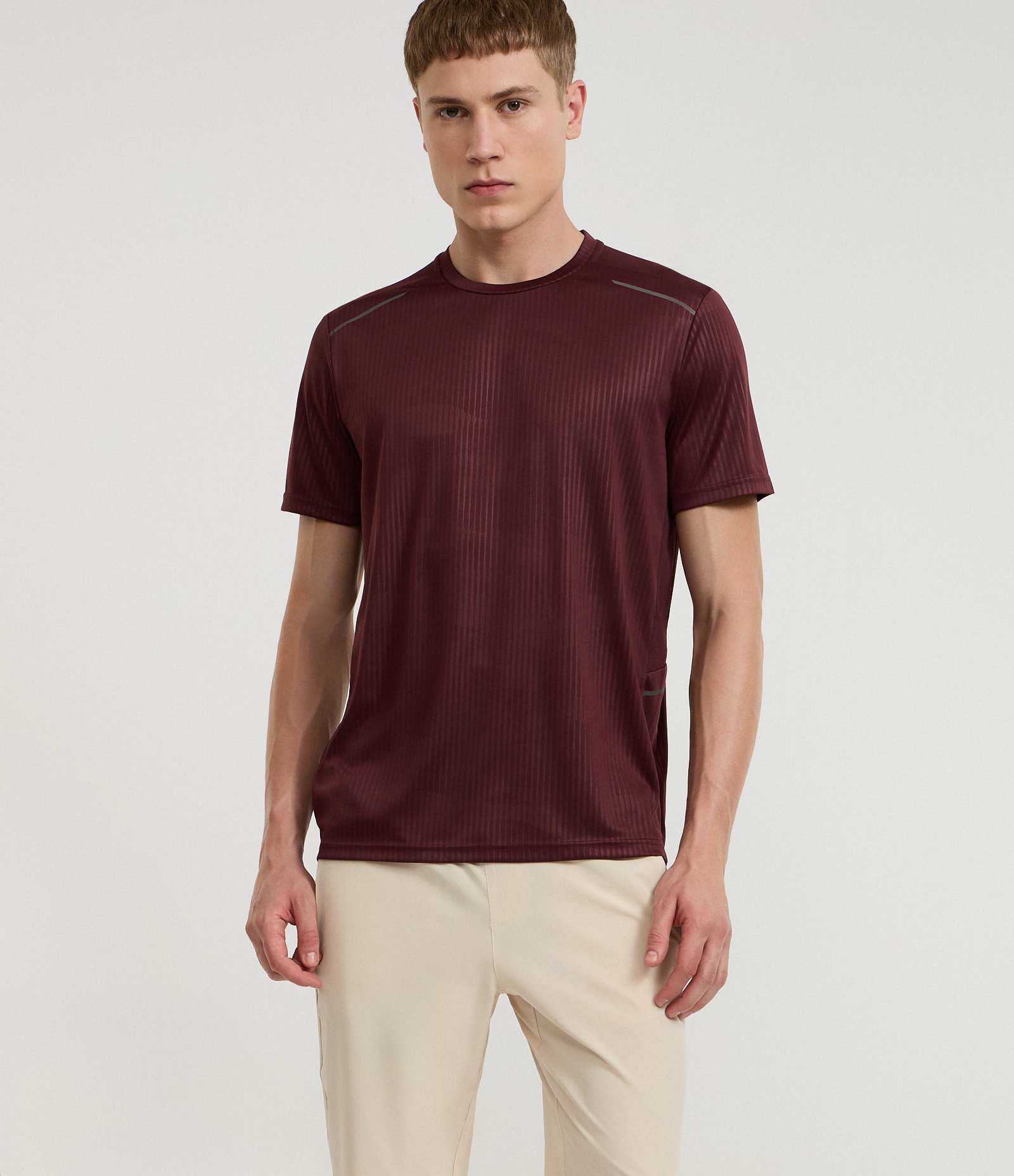 Calça Esportiva em Microfibra Liso Reta Lilás 3