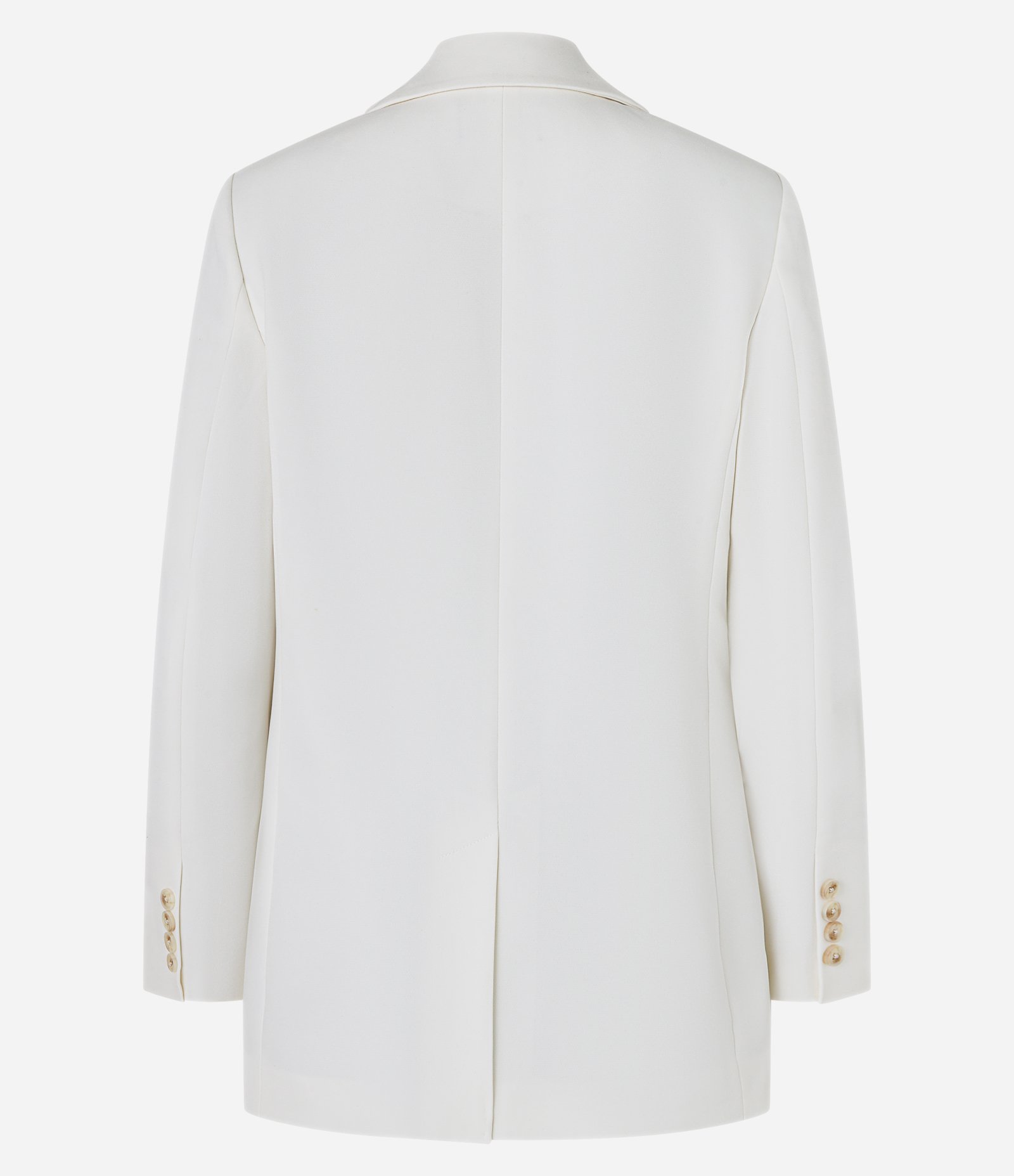 Blazer Regular em Alfaiataria com Botões e Bolsos Frontais Off White 7
