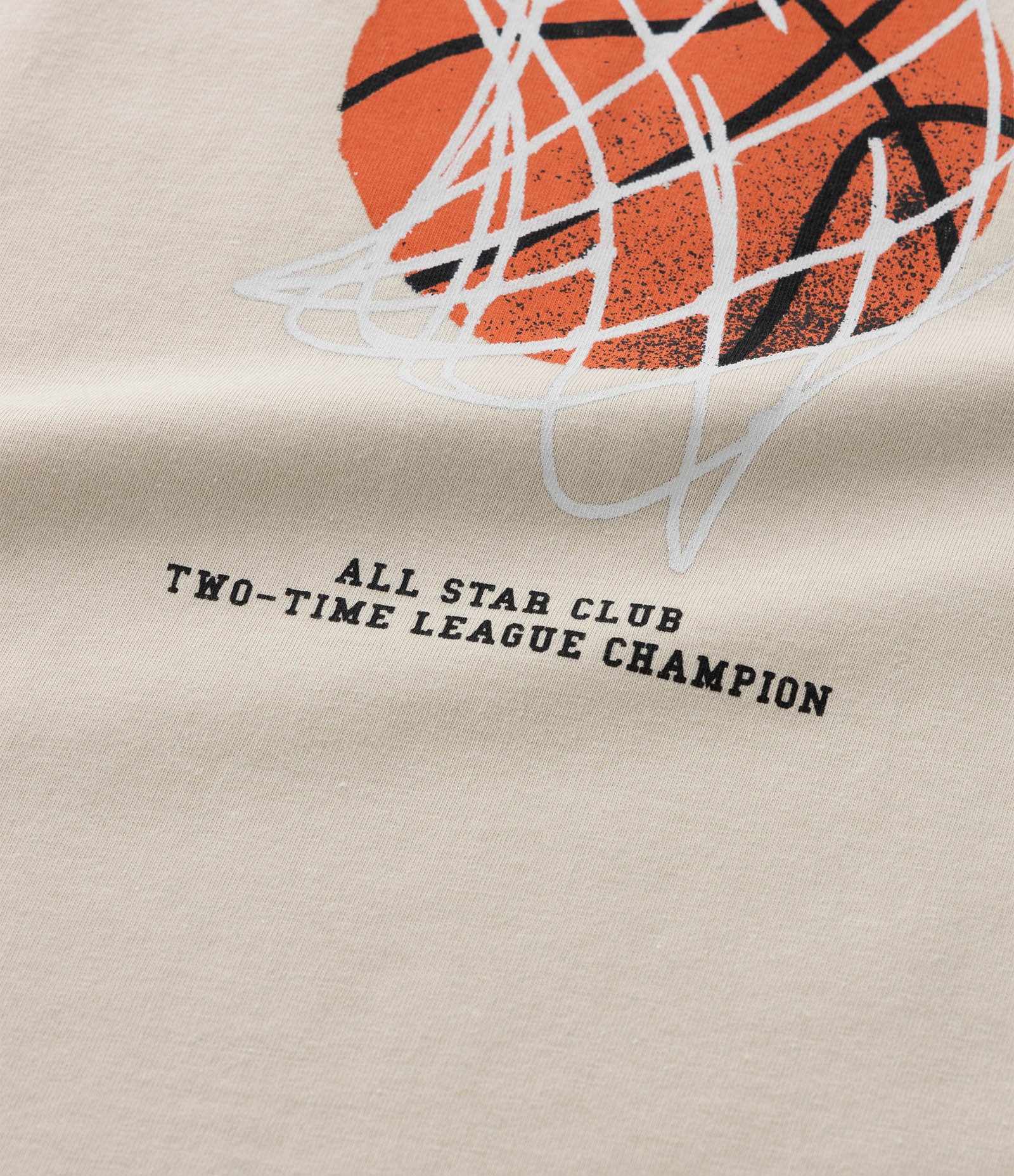 Camiseta Infantil com Estampa Bola de Baquete - Tam 5 a 14 Anos Bege 3