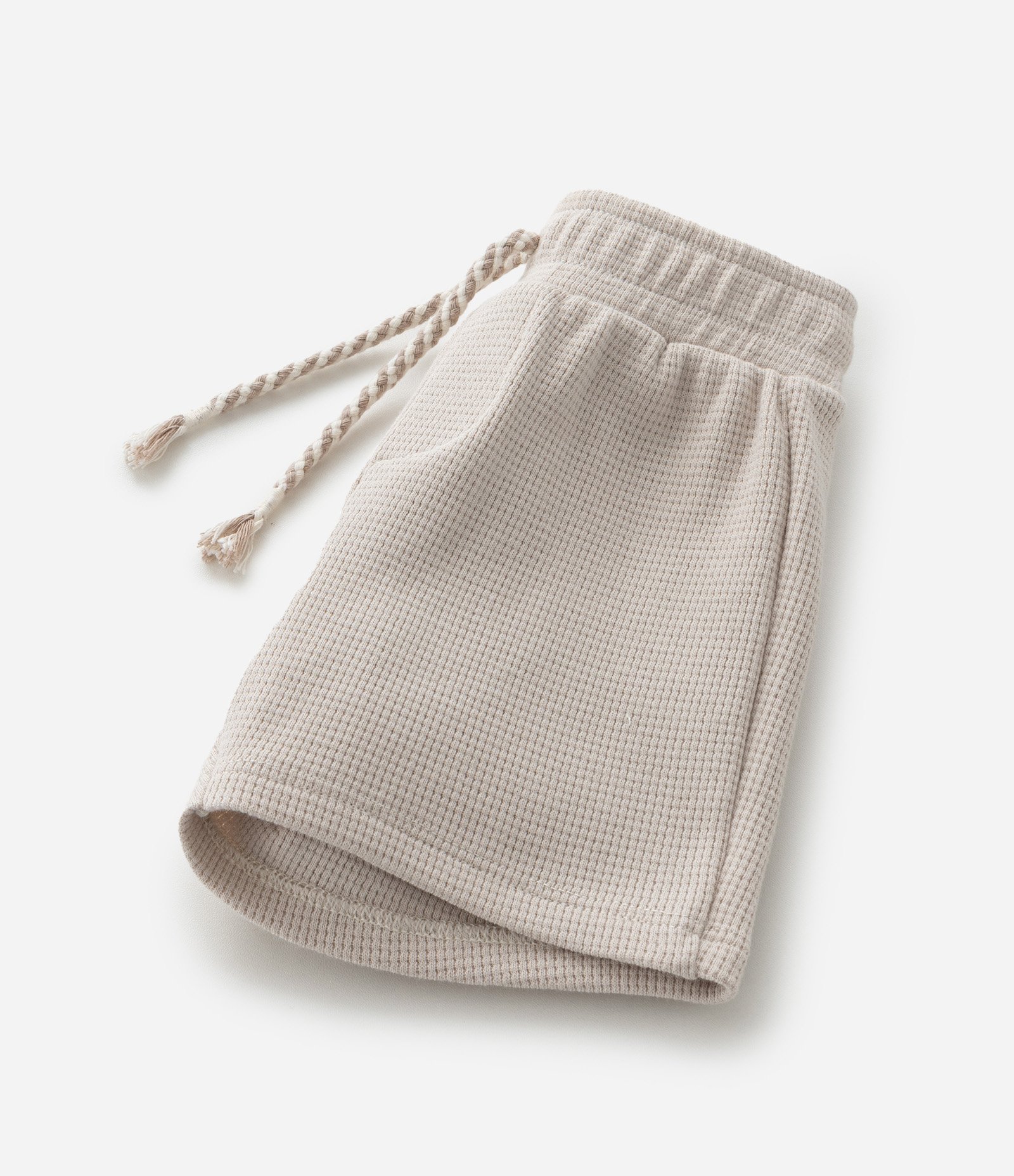 Bermuda Infantil com Textura Waffle - Tam 0 a 18 meses Bege 4
