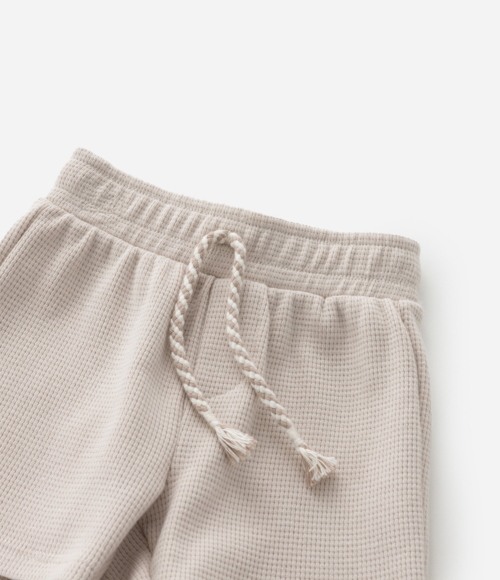Bermuda Infantil com Textura Waffle - Tam 0 a 18 meses Bege 5