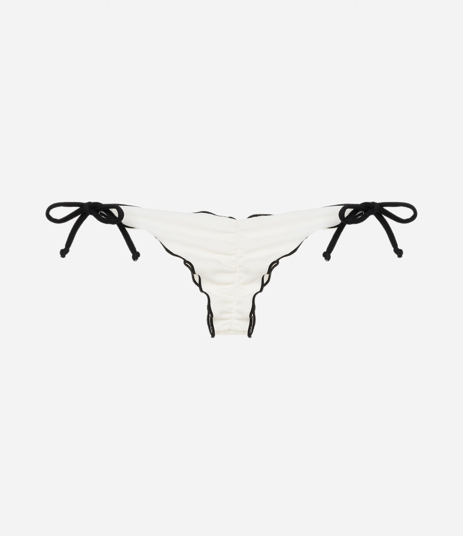 Biquíni Calcinha Lacinho em Microfibra Texturizada com Detalhe Contrastante Branco 6