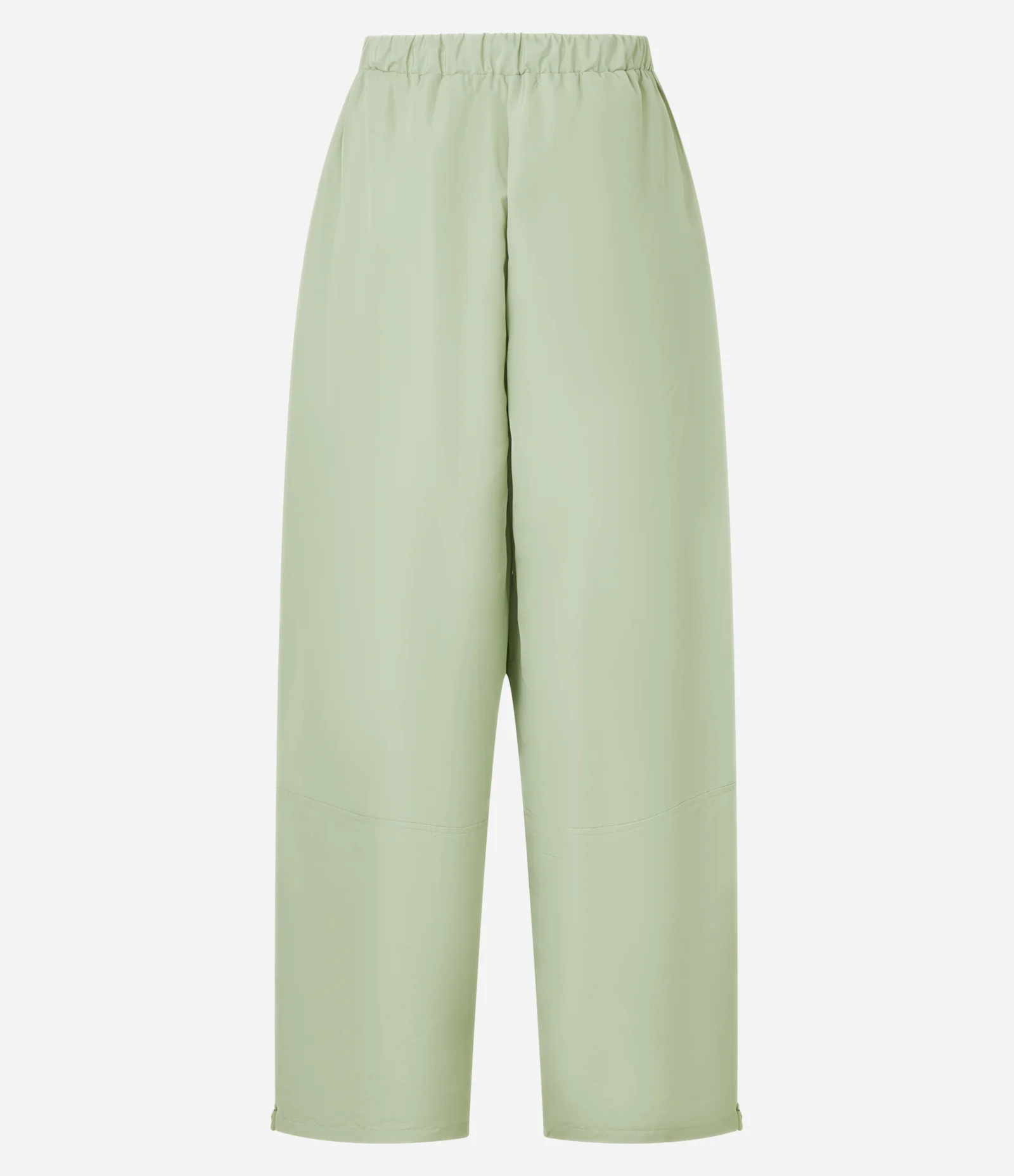 Calça Balloon Alfaiatada Cintura Alta com Puxador na Barra Verde 2