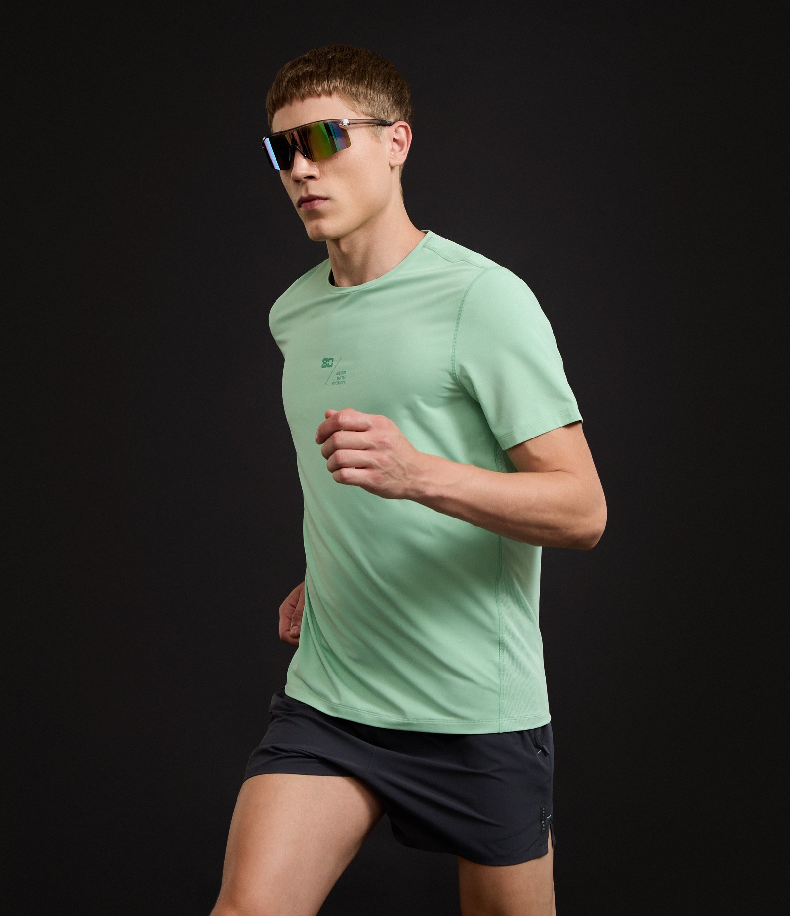 Camiseta Regular Esportiva com Tecnologia Dry Respirável Verde 4