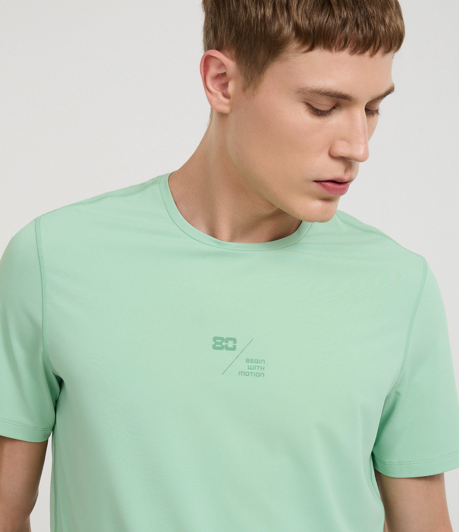 Camiseta Regular Esportiva com Tecnologia Dry Respirável Verde 6