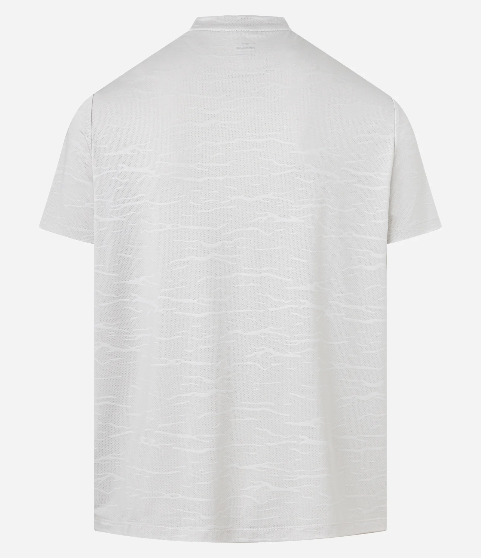 Camiseta Esportiva Regular em Jacquard com Tecnologia Dry Off White 3
