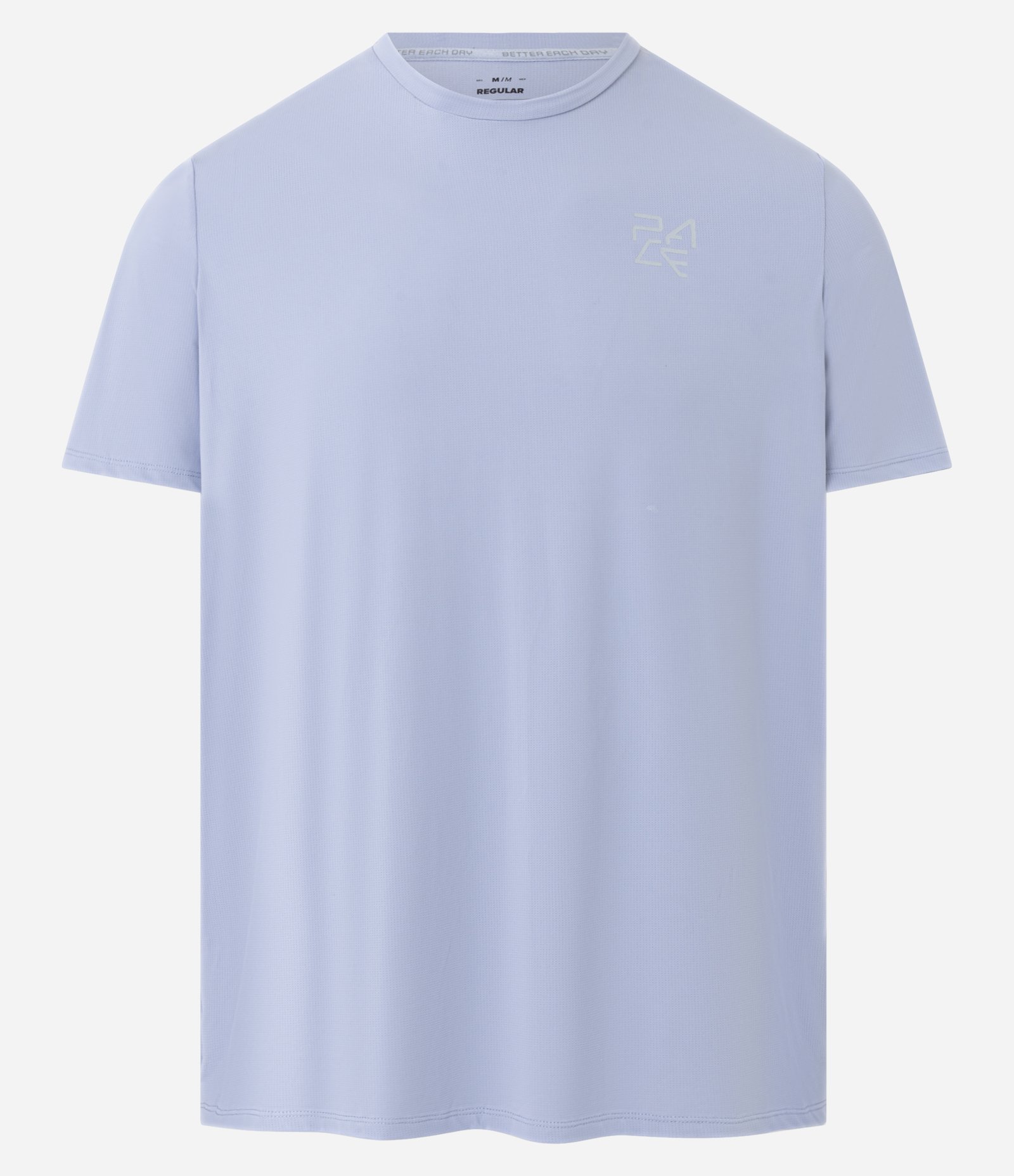 Camiseta Regular em Tecnologia Dry com Estampa Lettering Azul 1