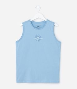 Regata Infantil com Estampa Frente e Costas Paradise  - Tam 5 a 14 Anos