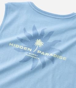 Regata Infantil com Estampa Frente e Costas Paradise  - Tam 5 a 14 Anos