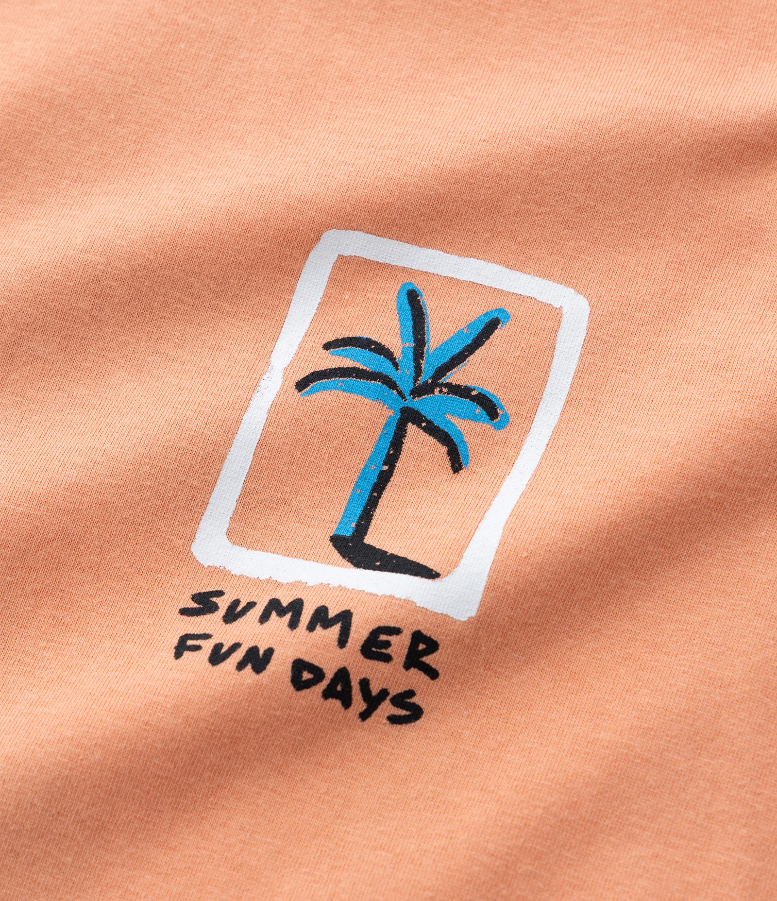 Regata Infantil com Estampa Frente e Costas Coqueiro - Tam 5 a 14 Anos Laranja 3