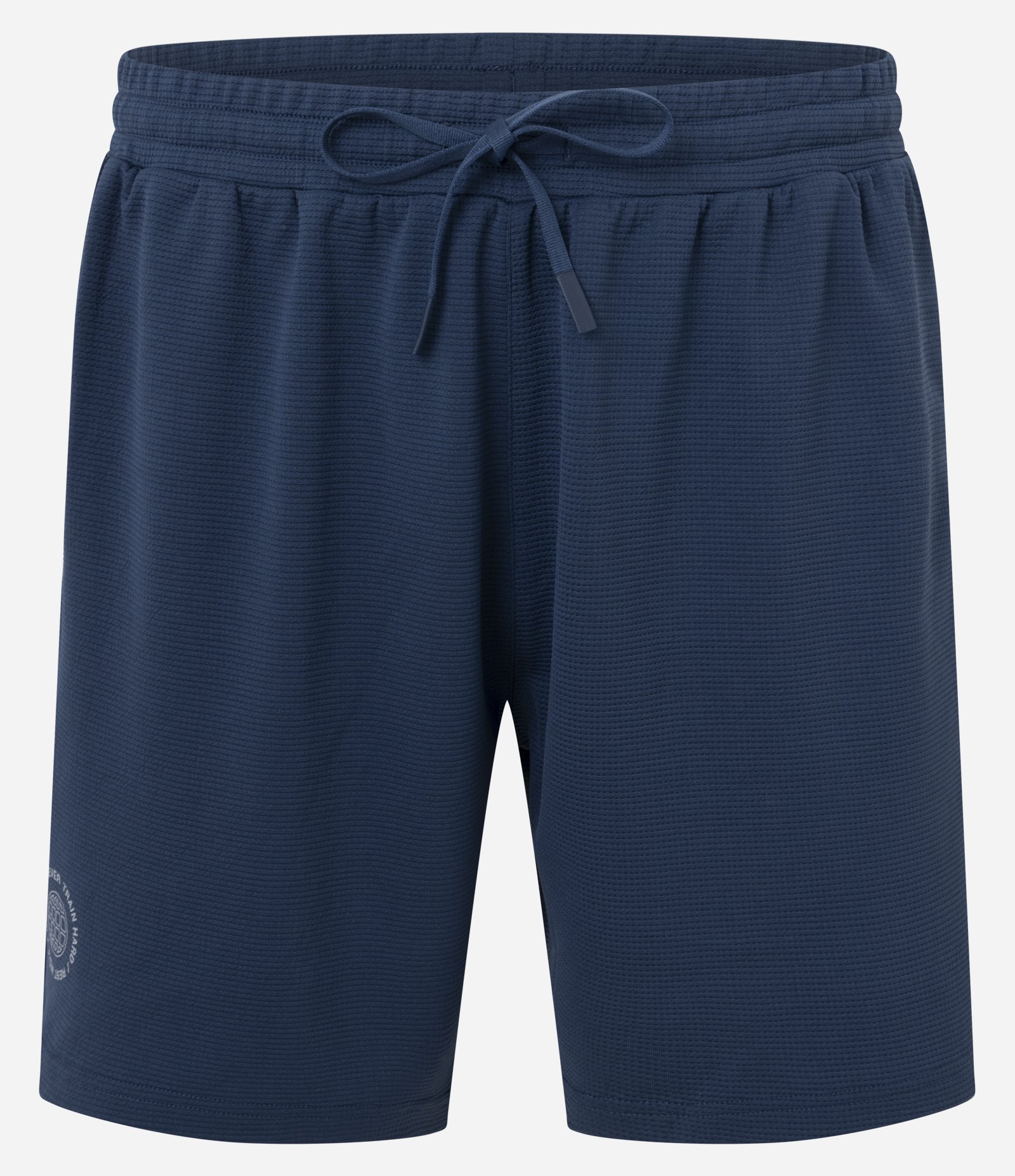 Bermuda Esportiva em Microfibra Texturizado com Estampa Localizada Azul 1