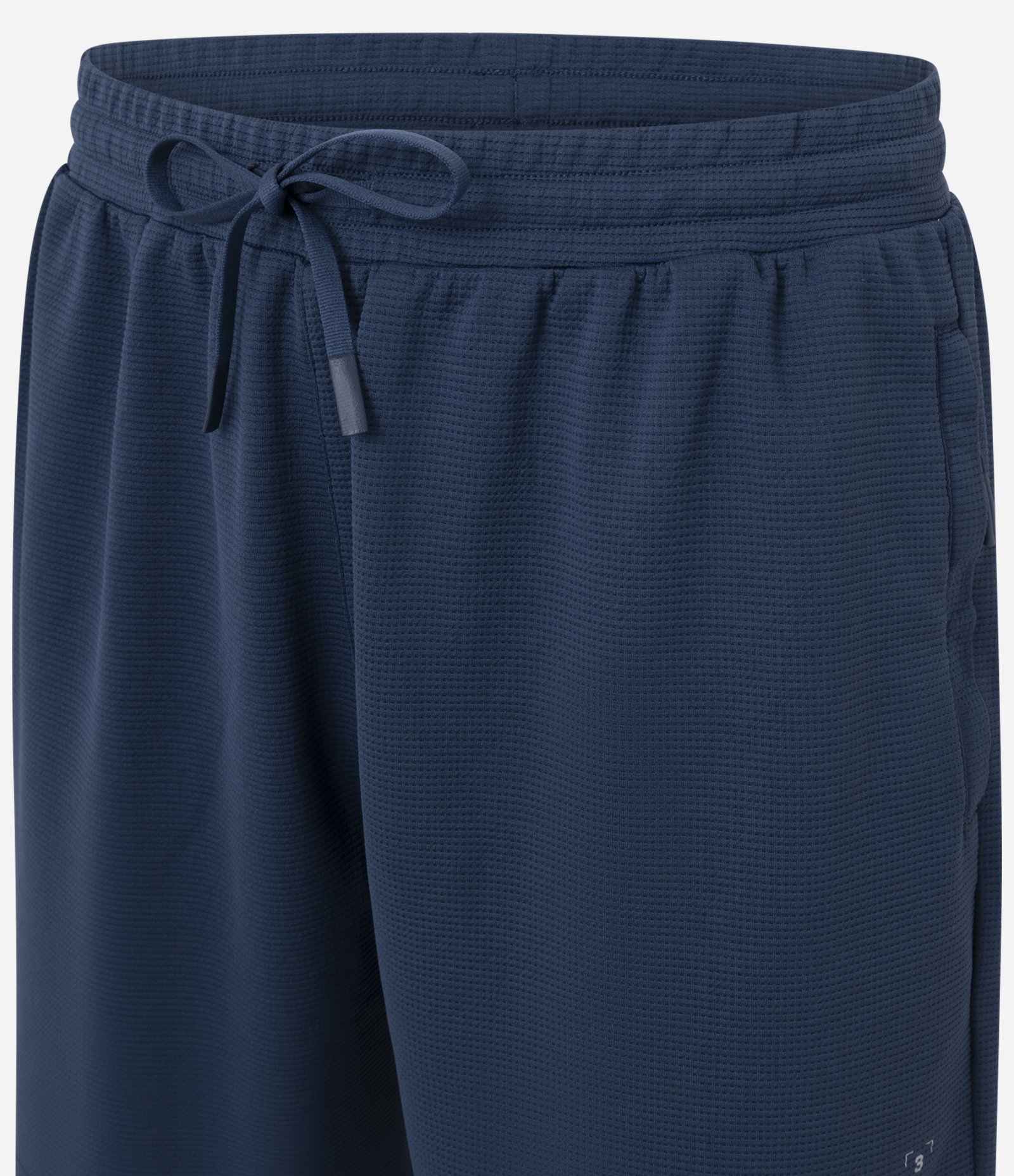 Bermuda Esportiva em Microfibra Texturizado com Estampa Localizada Azul 2