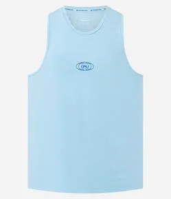 Regata Esportiva Regular com Tecnologia Dry e Estampa Localizada