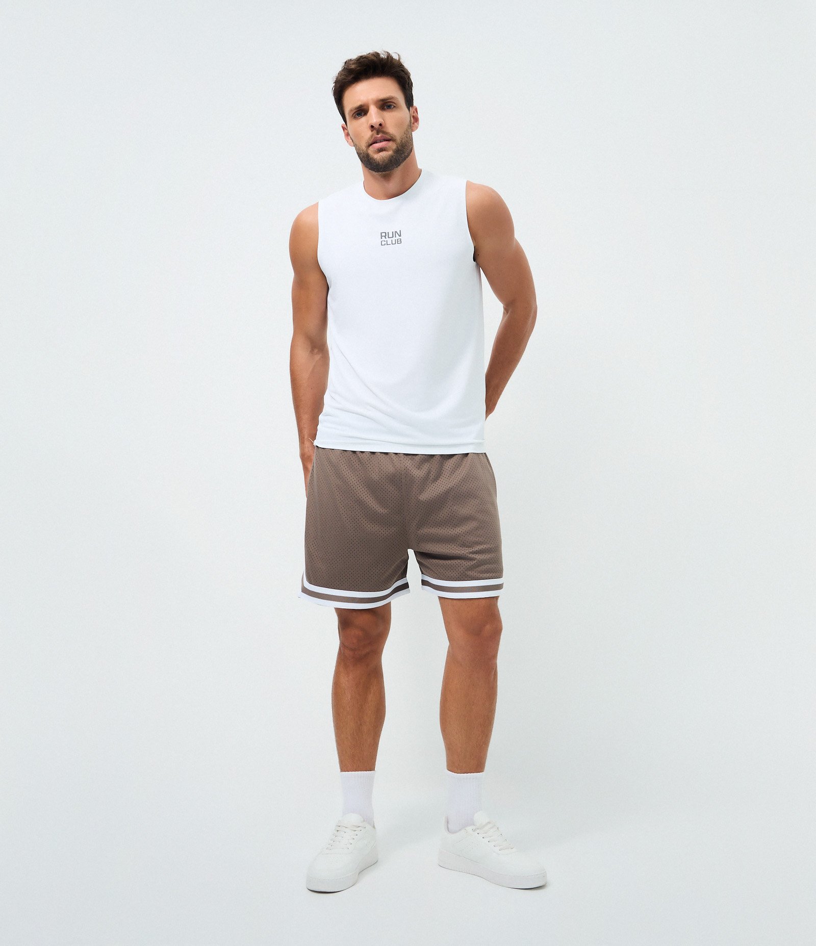 Regata Esportiva Machão em Poliamida com Tecnologia Dry Branco 3