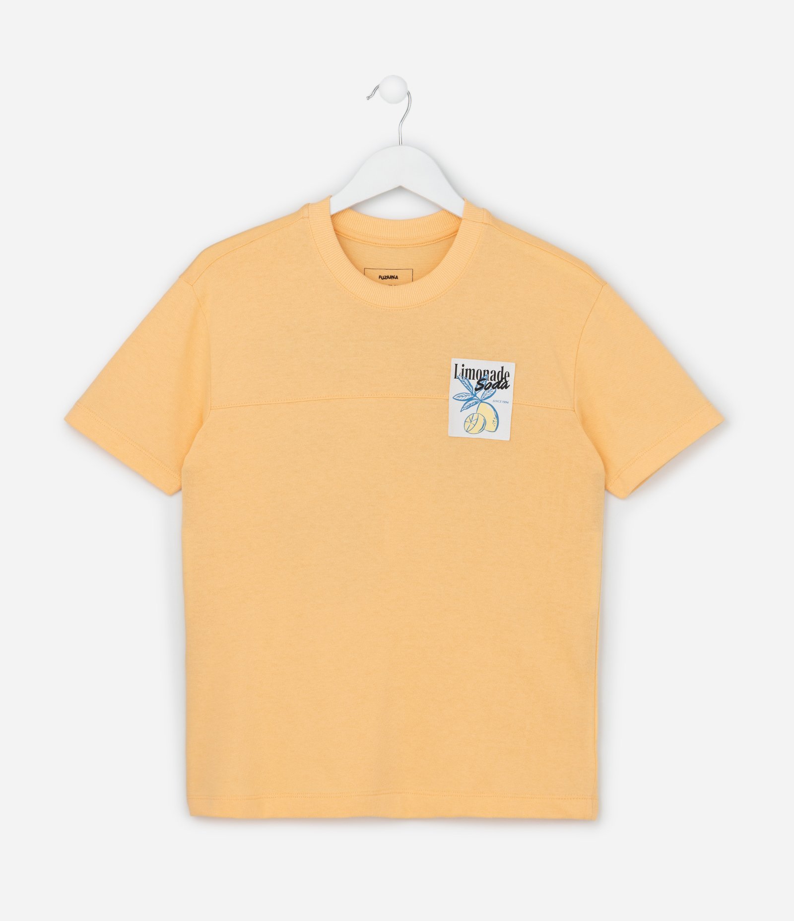 Camiseta Infantil com Estampa Frente e Costas Limonada - Tam 5 a 14 Anos Amarelo 2