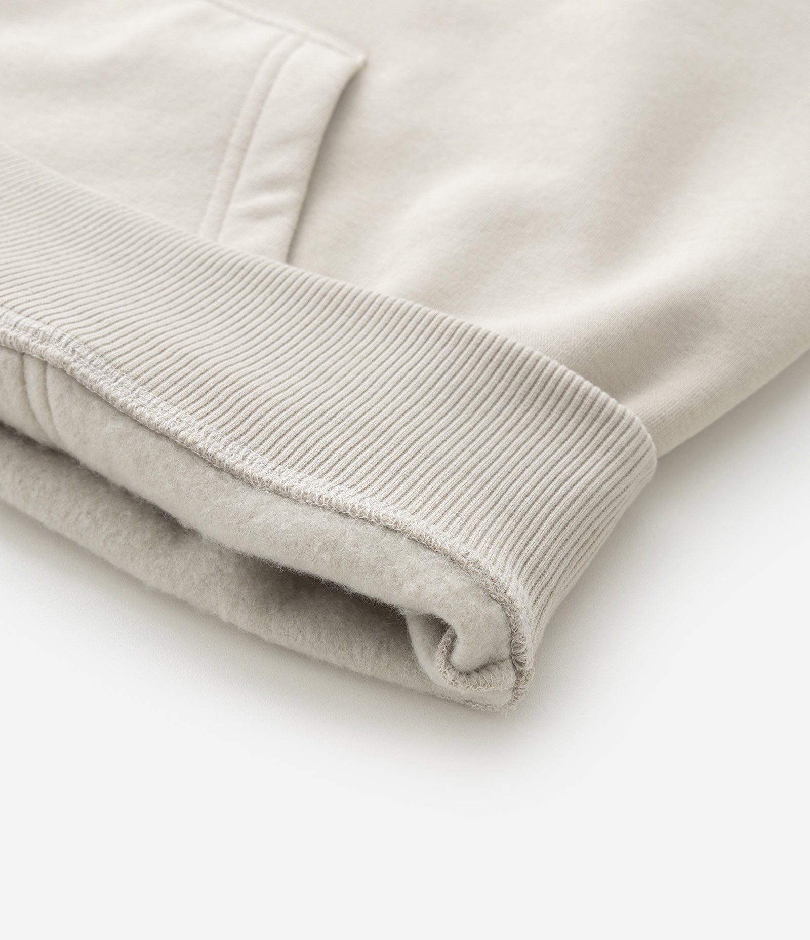 Casaco Comfort em Moletom com Felpa e Bolso Canguru Bege 8