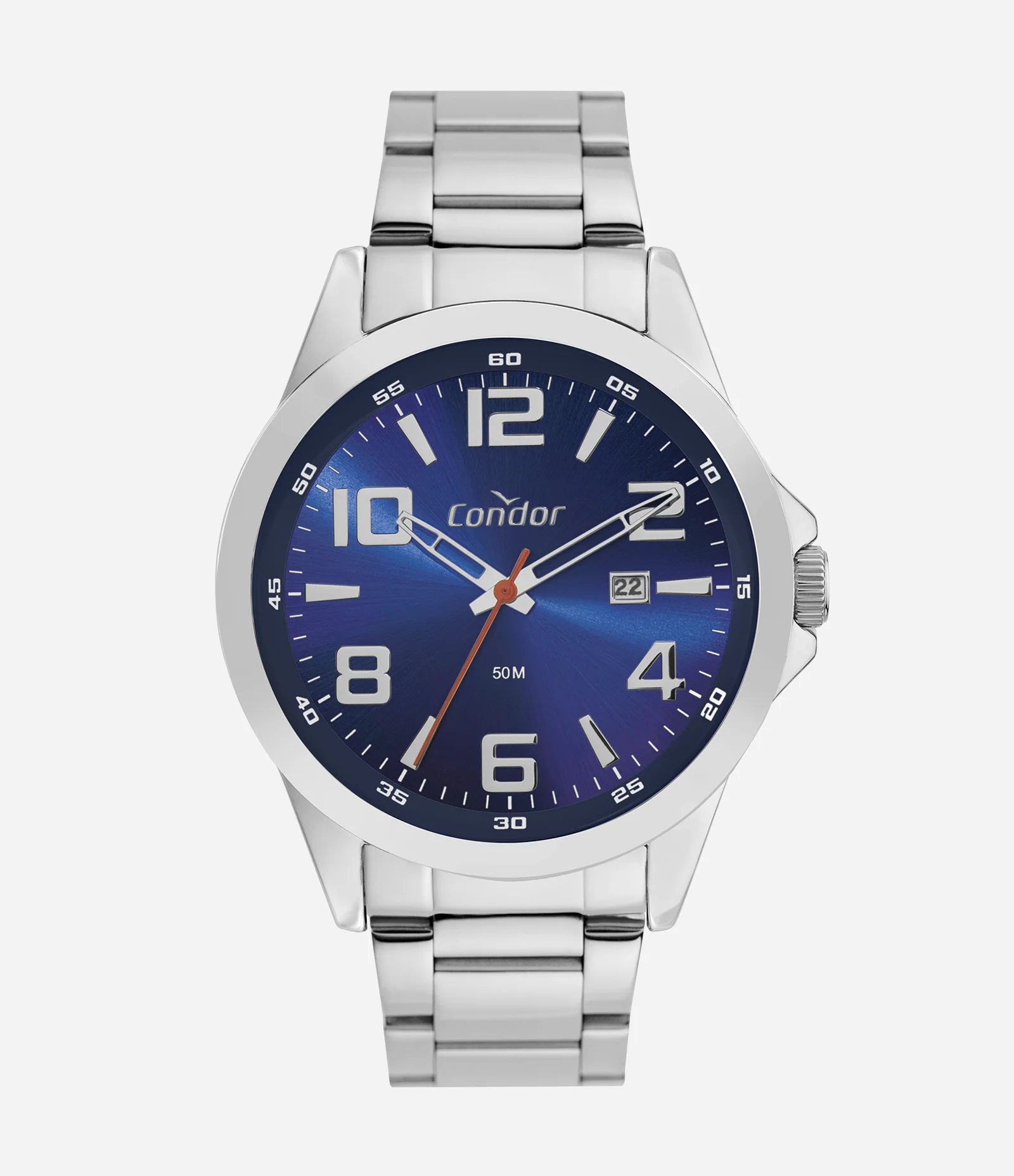 Kit Relógio Analógico Masculino Condor Prata 1