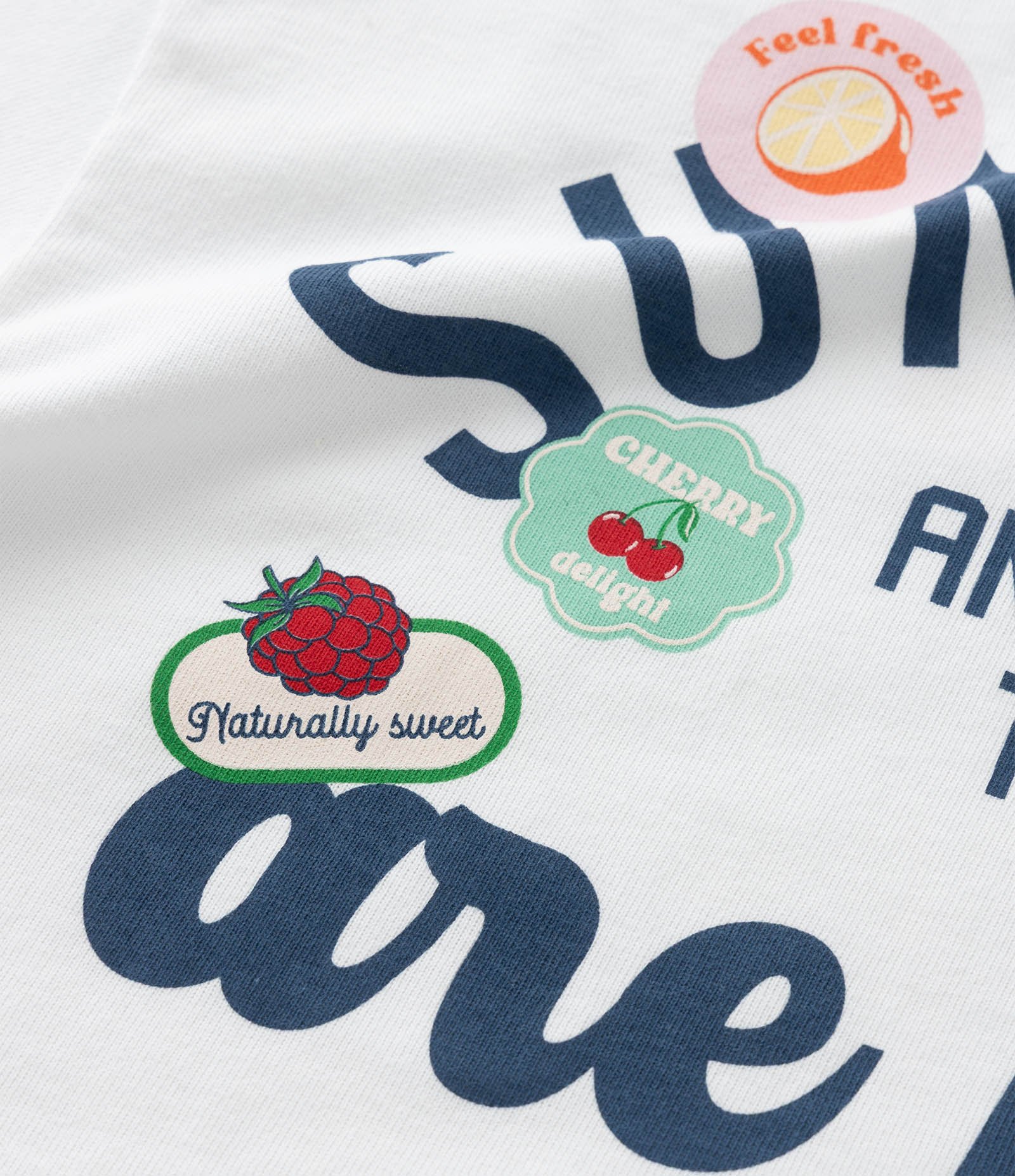 Camiseta Boxy Infantil com Estampa Frente e Costas Sunshine - Tam 5 a 14 Anos Branco 5