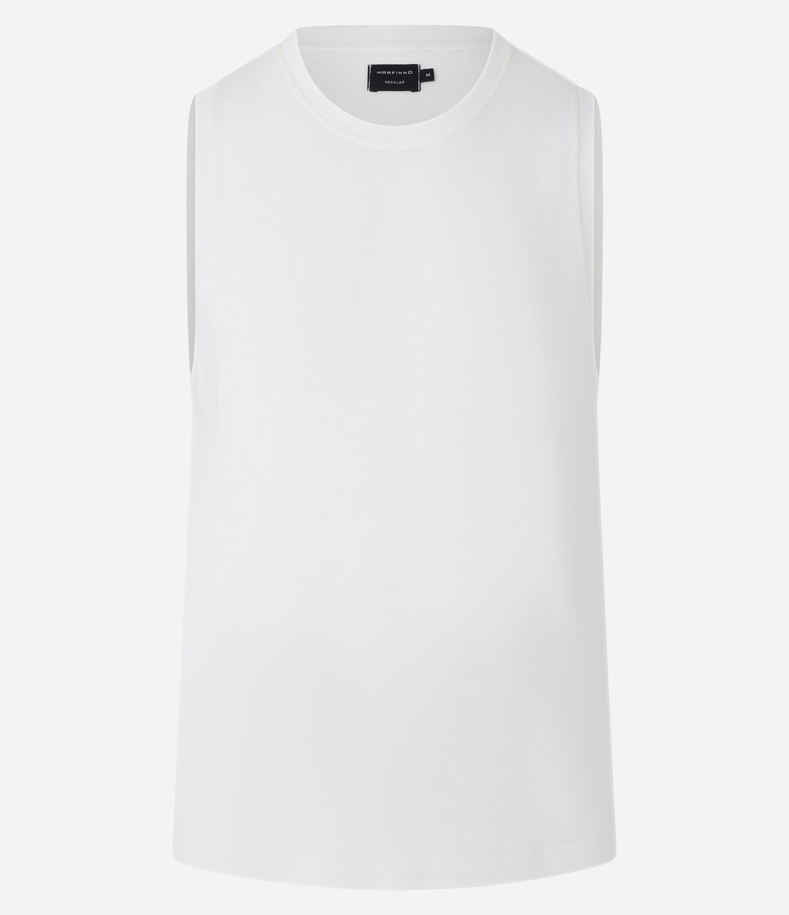 Regata Regular em Tricô com Textura Off White 2