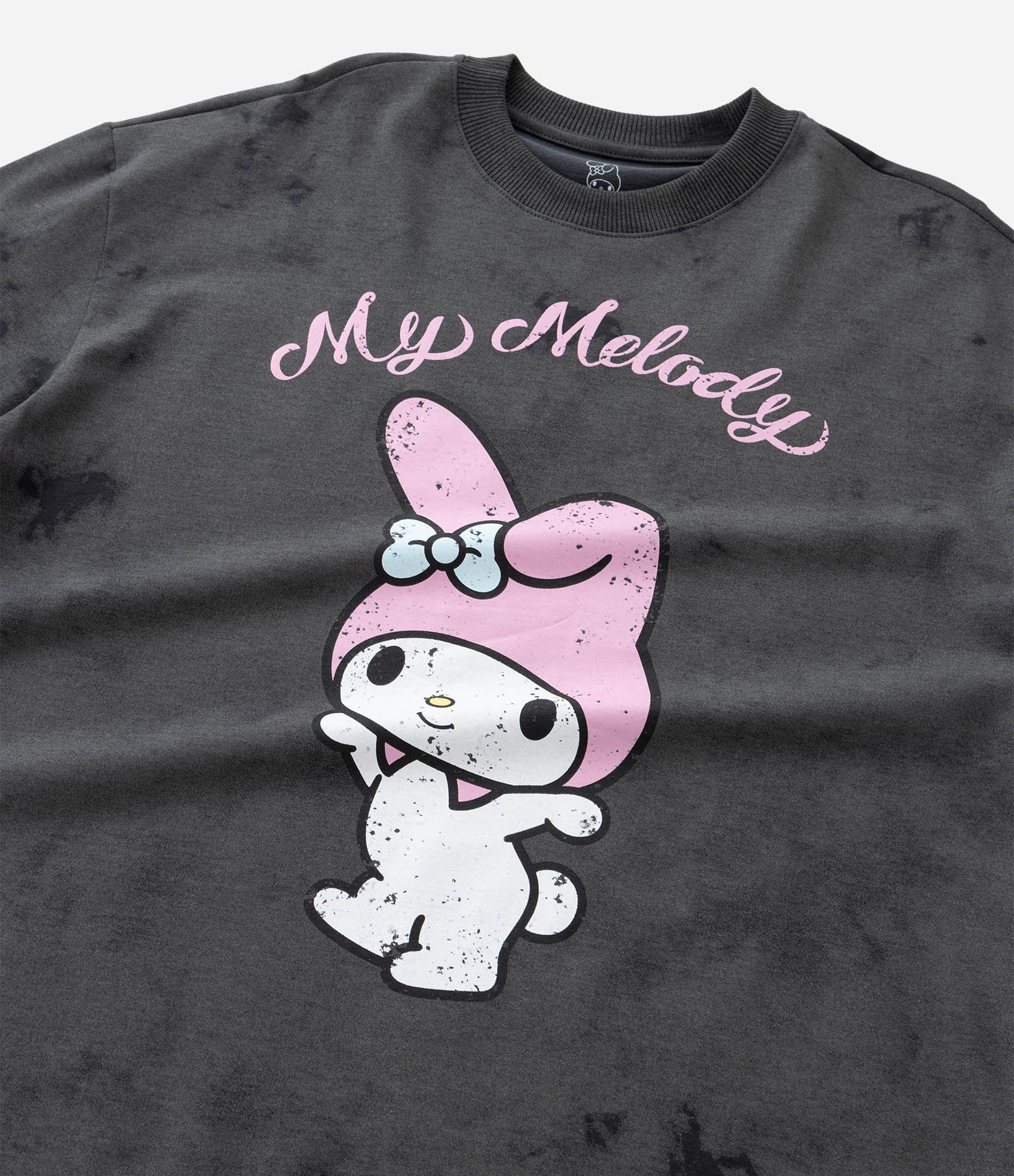 Camiseta Oversized Infantil Marmorizada My Melody - Tam 5 a 14 Anos Cinza 5